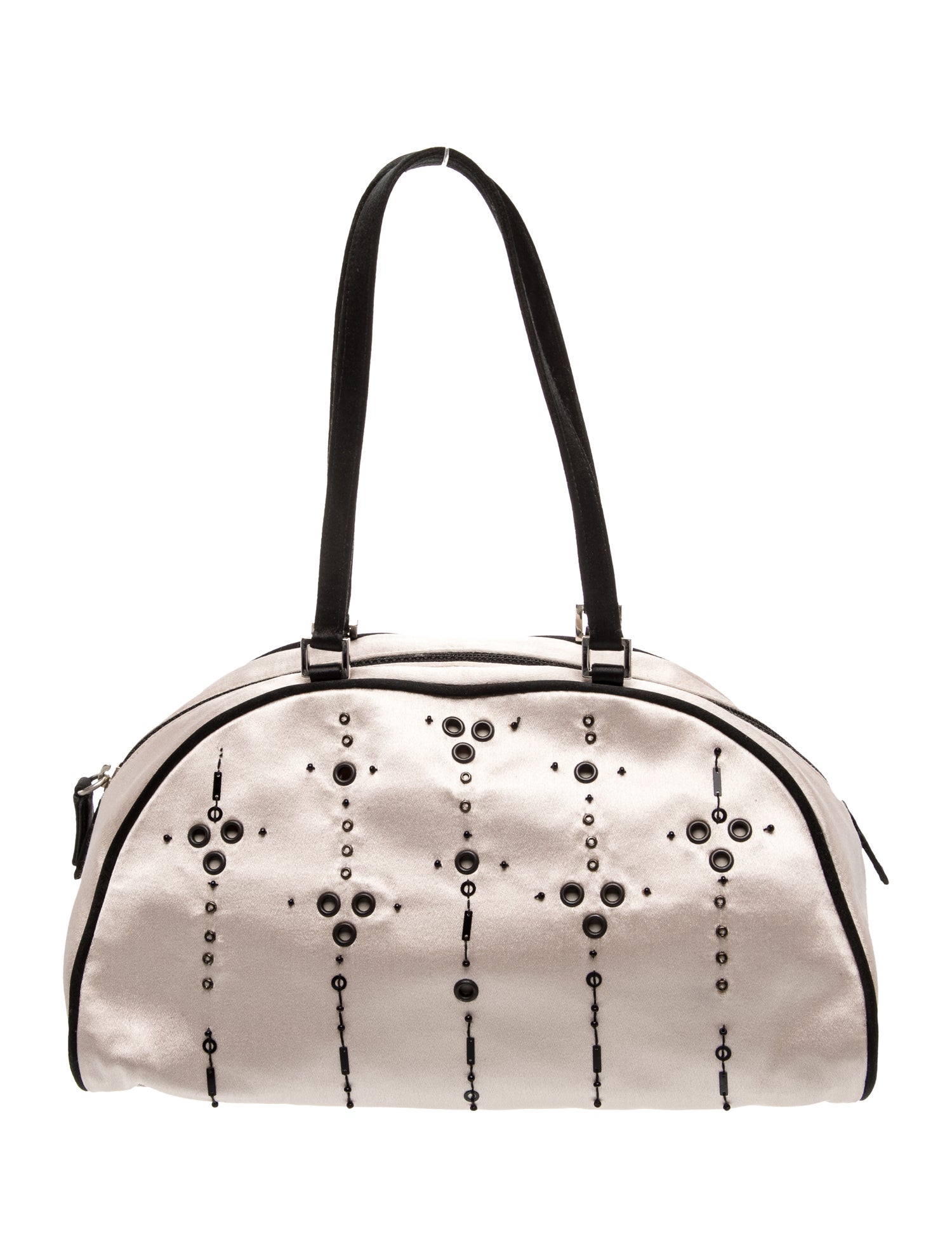 Prada Satin Top Handle Bag Small