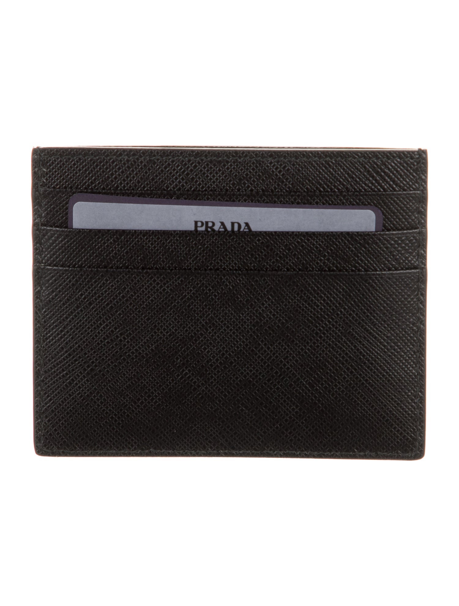 Prada Saffiano Lux Leather Card Holder w/ Tags
