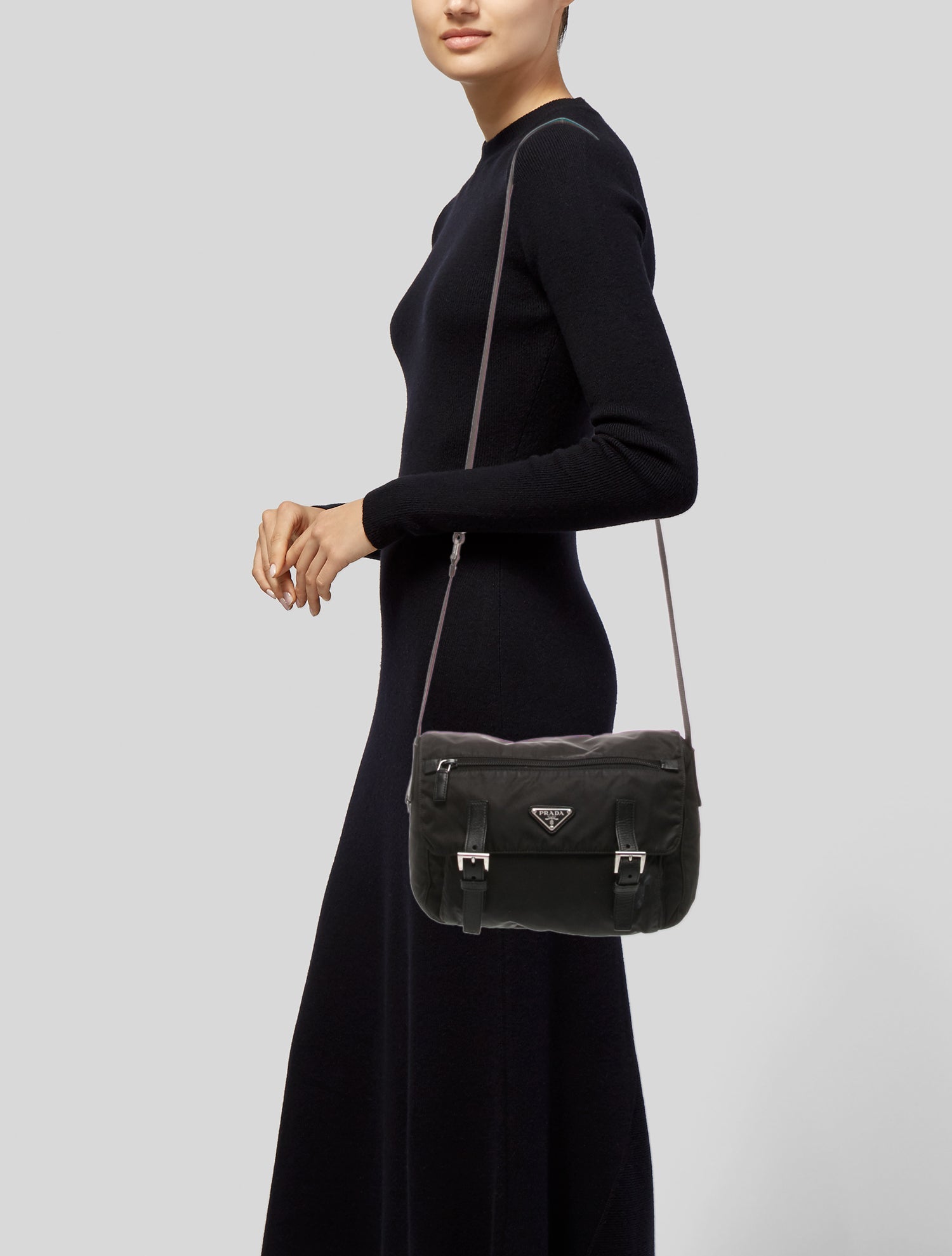 Tessuto Nylon Messenger Bag