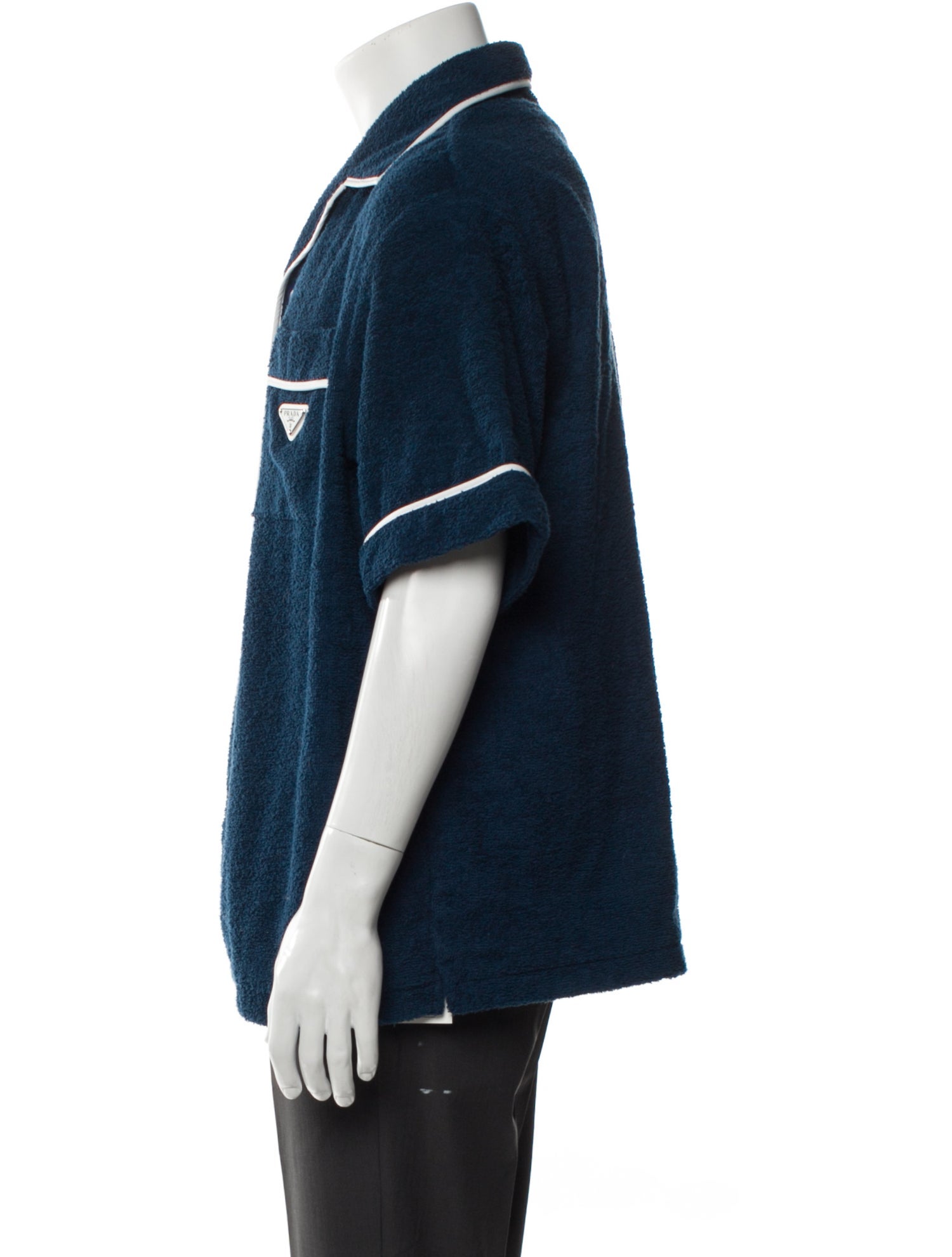 Prada 2024 Enameled Metal Triangle Shirt