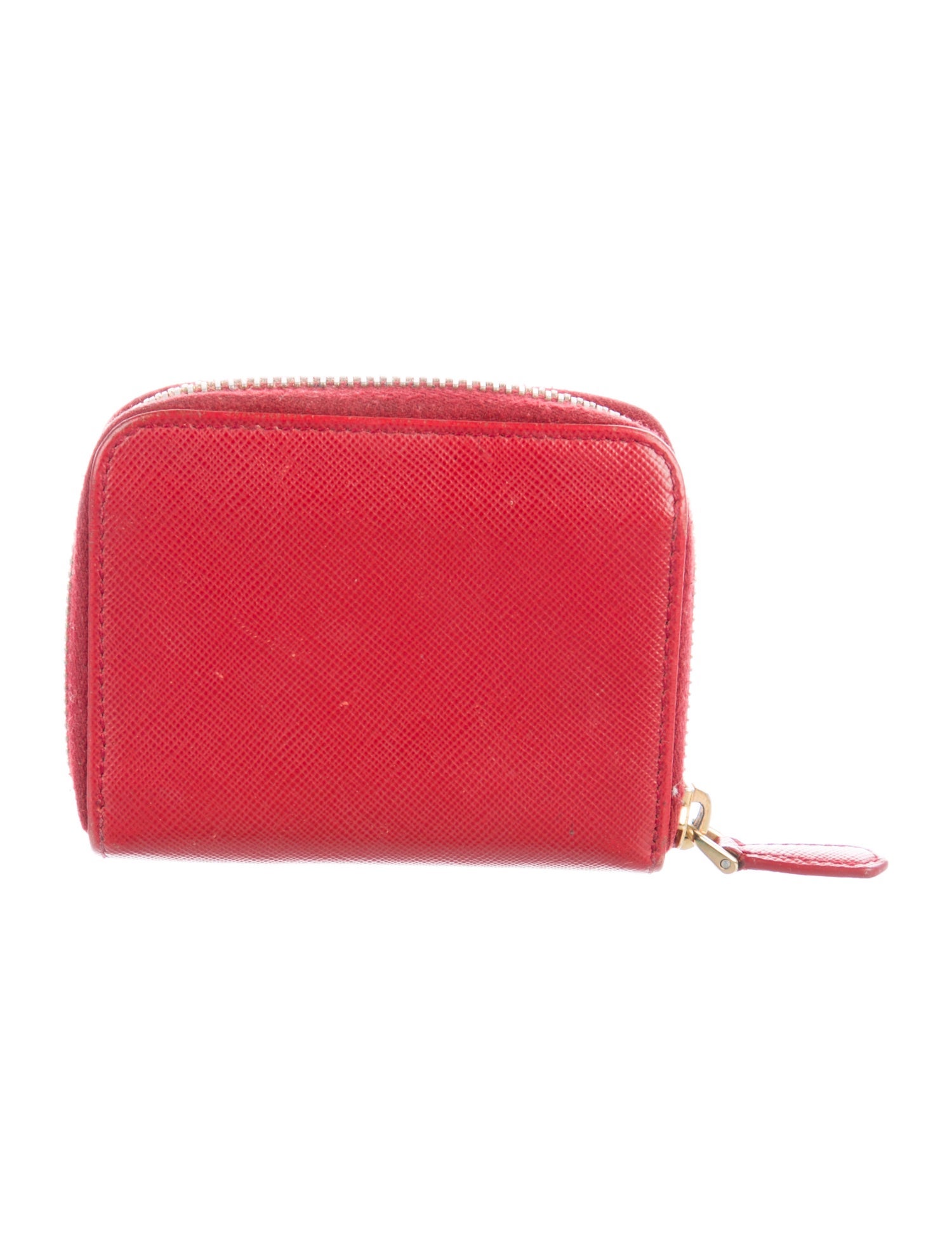 Prada Saffiano Metal Leather Compact Wallet