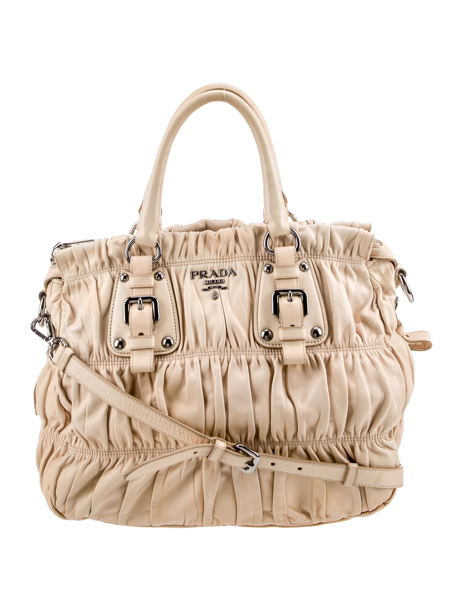 Prada Nappa Gaufre Leather Crossbody Bag