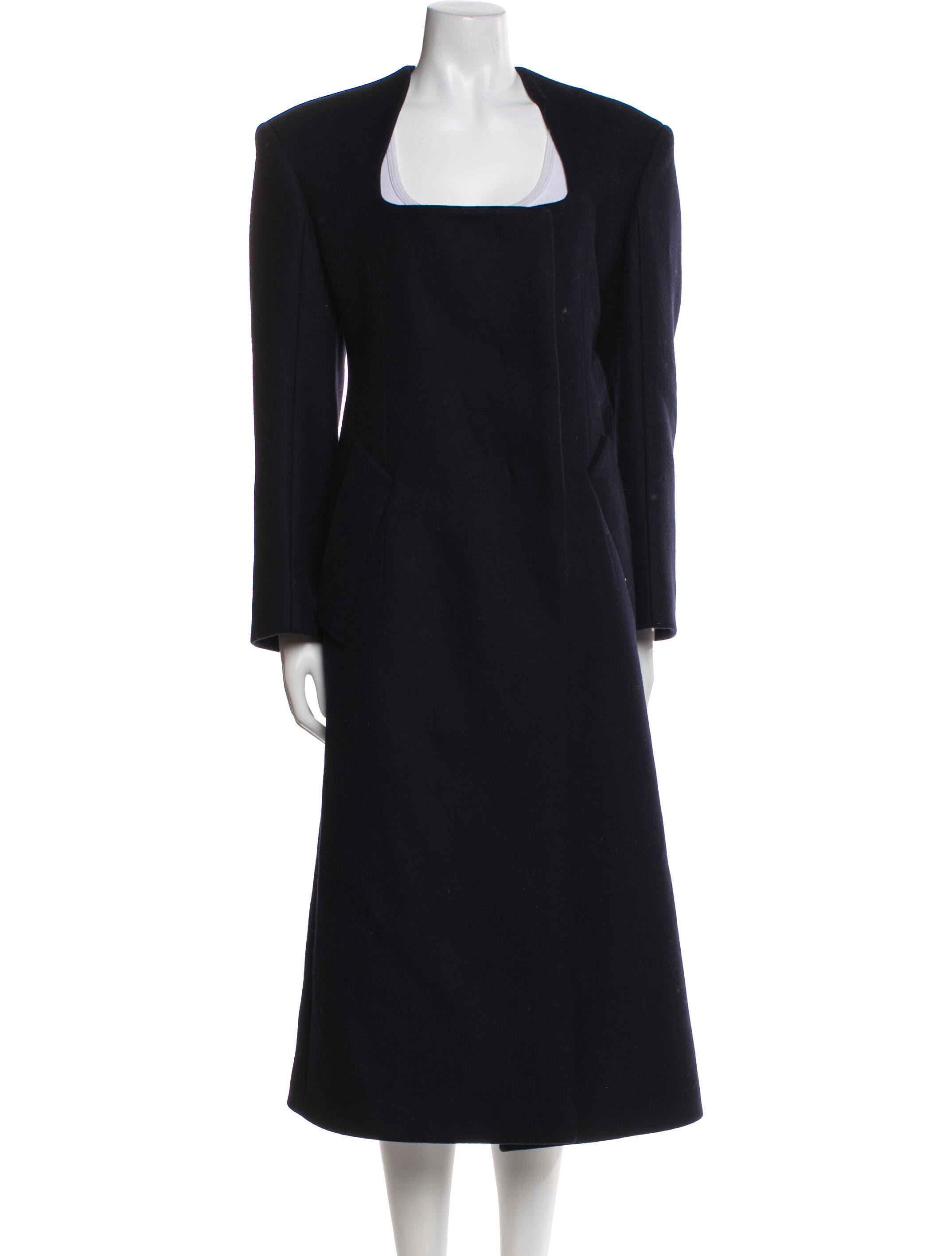 Prada 2022 Virgin Wool Faux Fur Coat