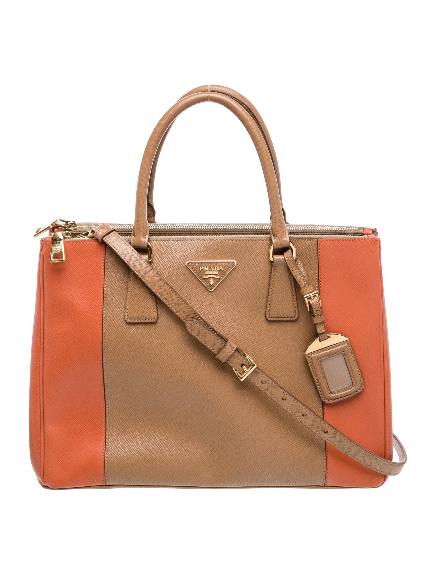 Prada Saffiano Leather Galleria Double Zip Medium