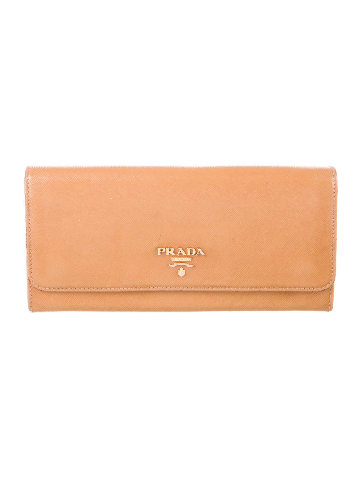 Prada Saffiano Metal Leather Continental Wallet