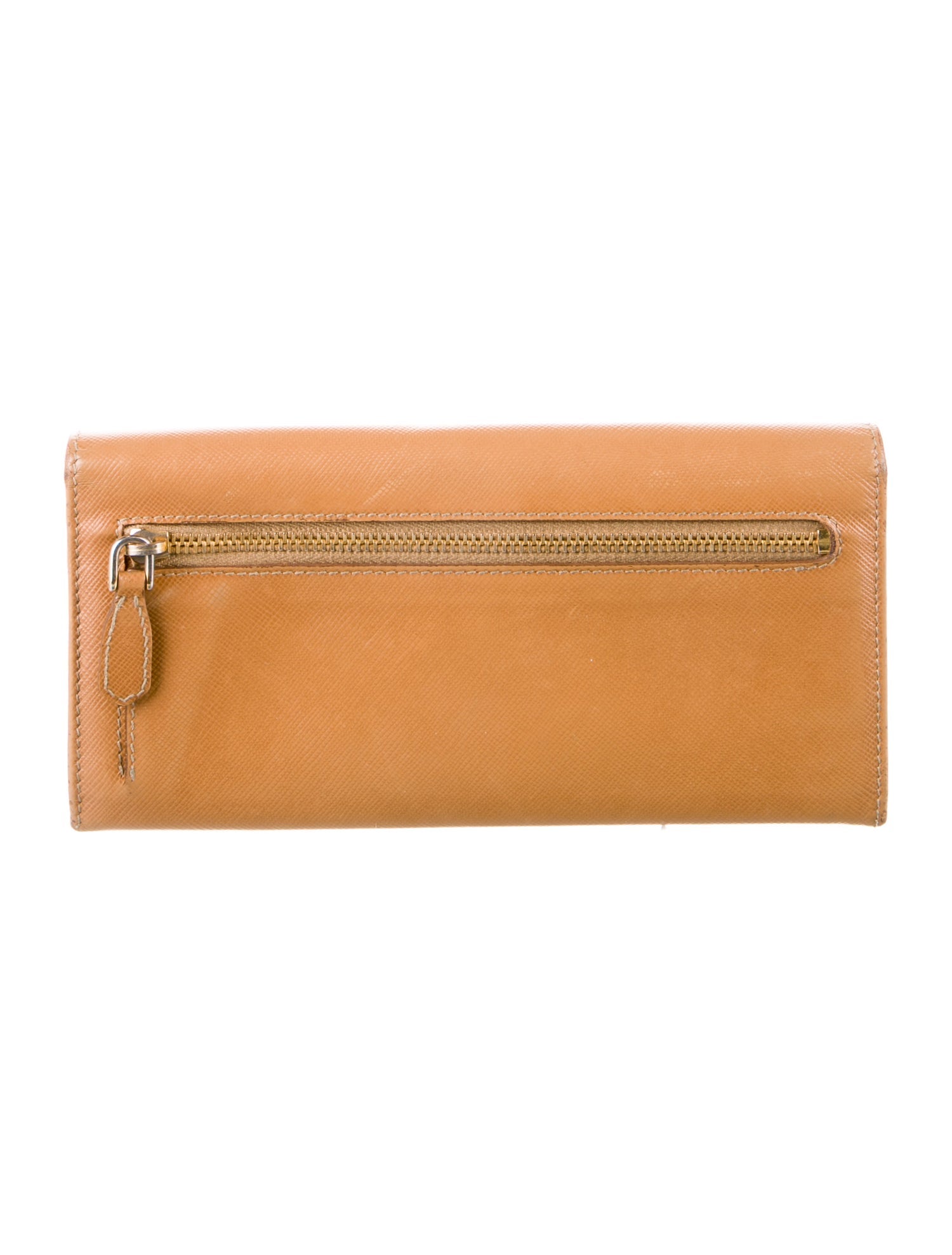 Prada Saffiano Metal Leather Continental Wallet