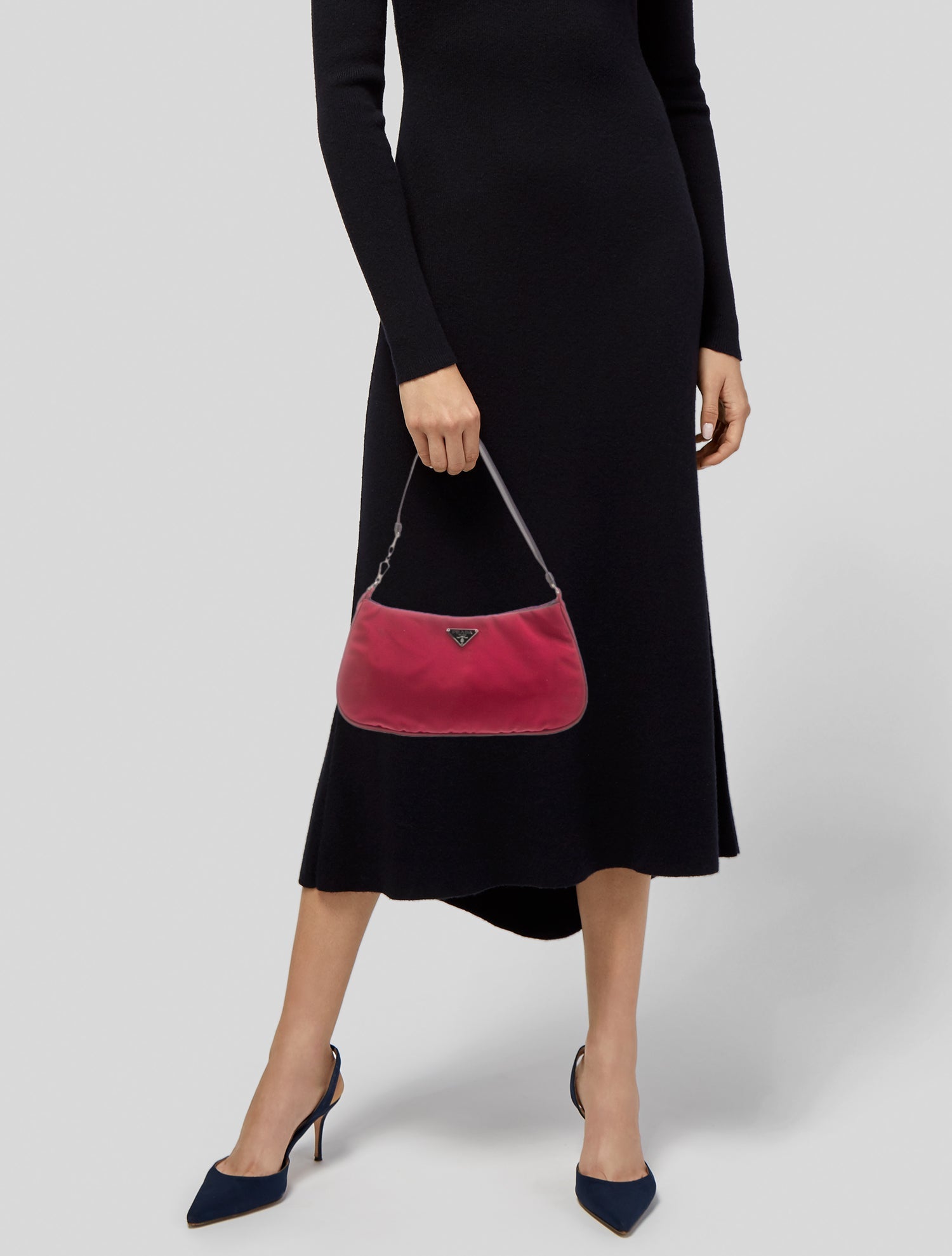 Prada Tessuto Nylon Shoulder Bag Vintage