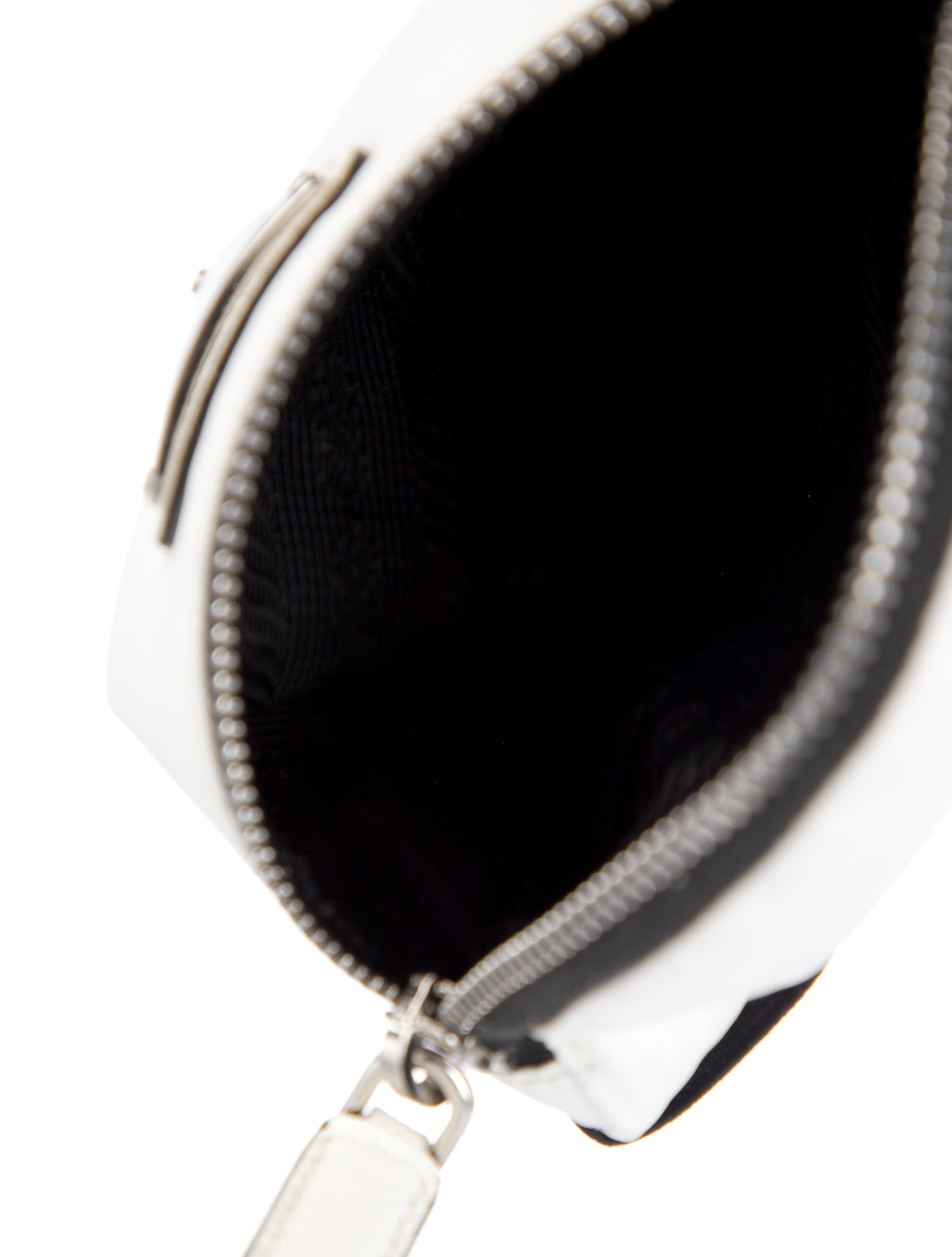 Prada Enameled Metal Triangle Arm Band Pouch