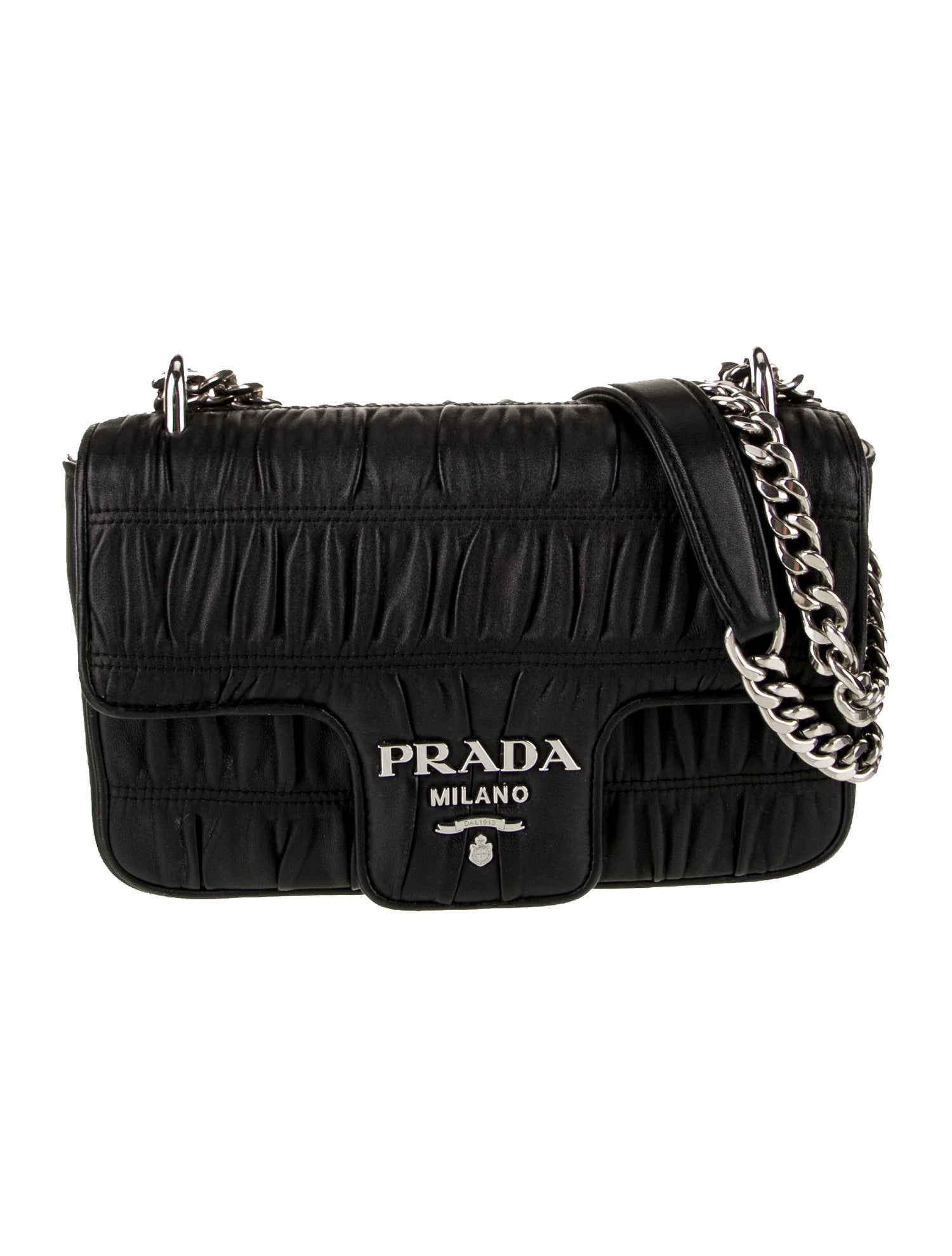 Prada Nappa Gaufre Leather Top Handle Bag