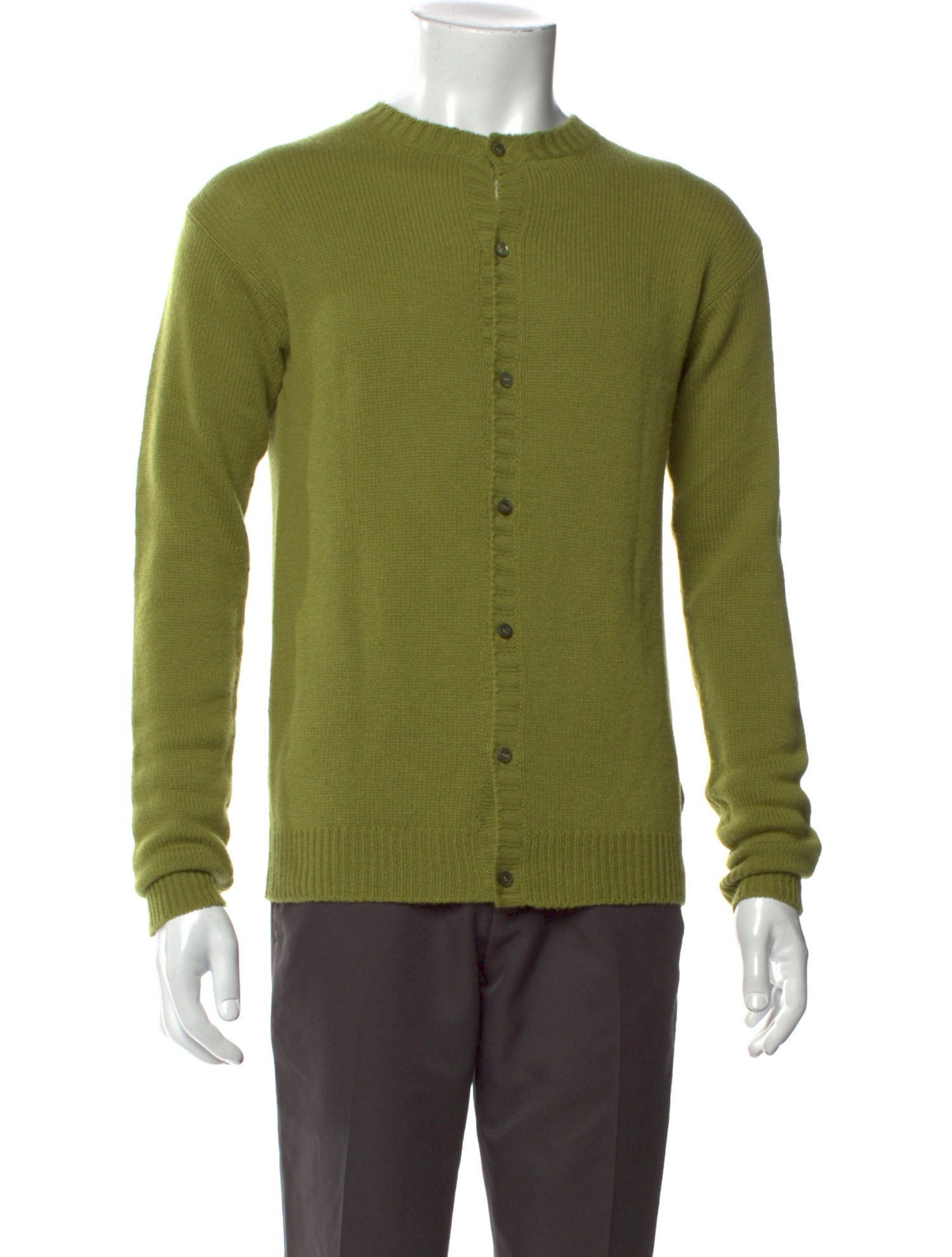 Prada 2024 Enameled Metal Triangle Cardigan w/ Tags