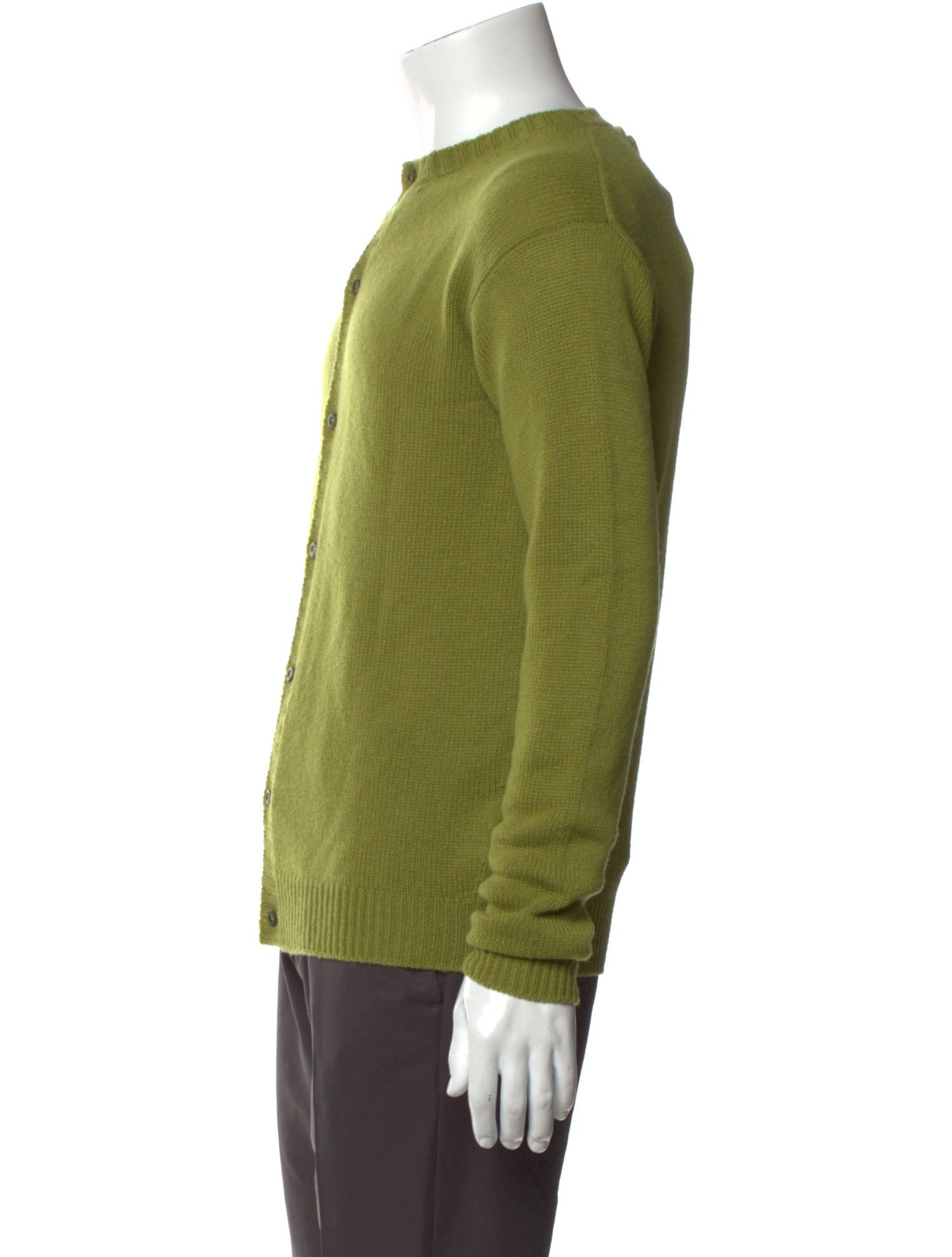 Prada 2024 Enameled Metal Triangle Cardigan w/ Tags