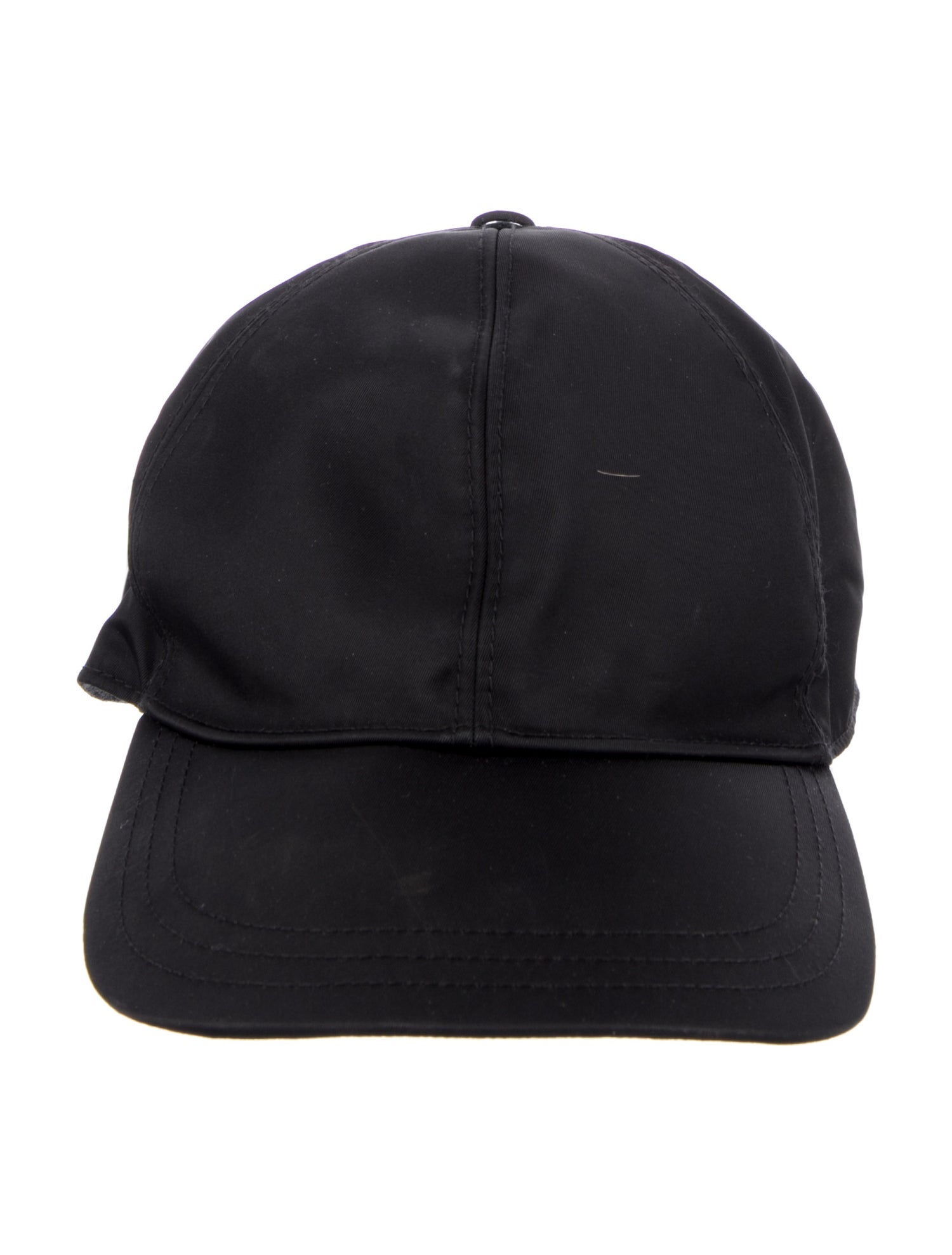 Prada Nylon Enameled Metal Triangle Baseball Cap