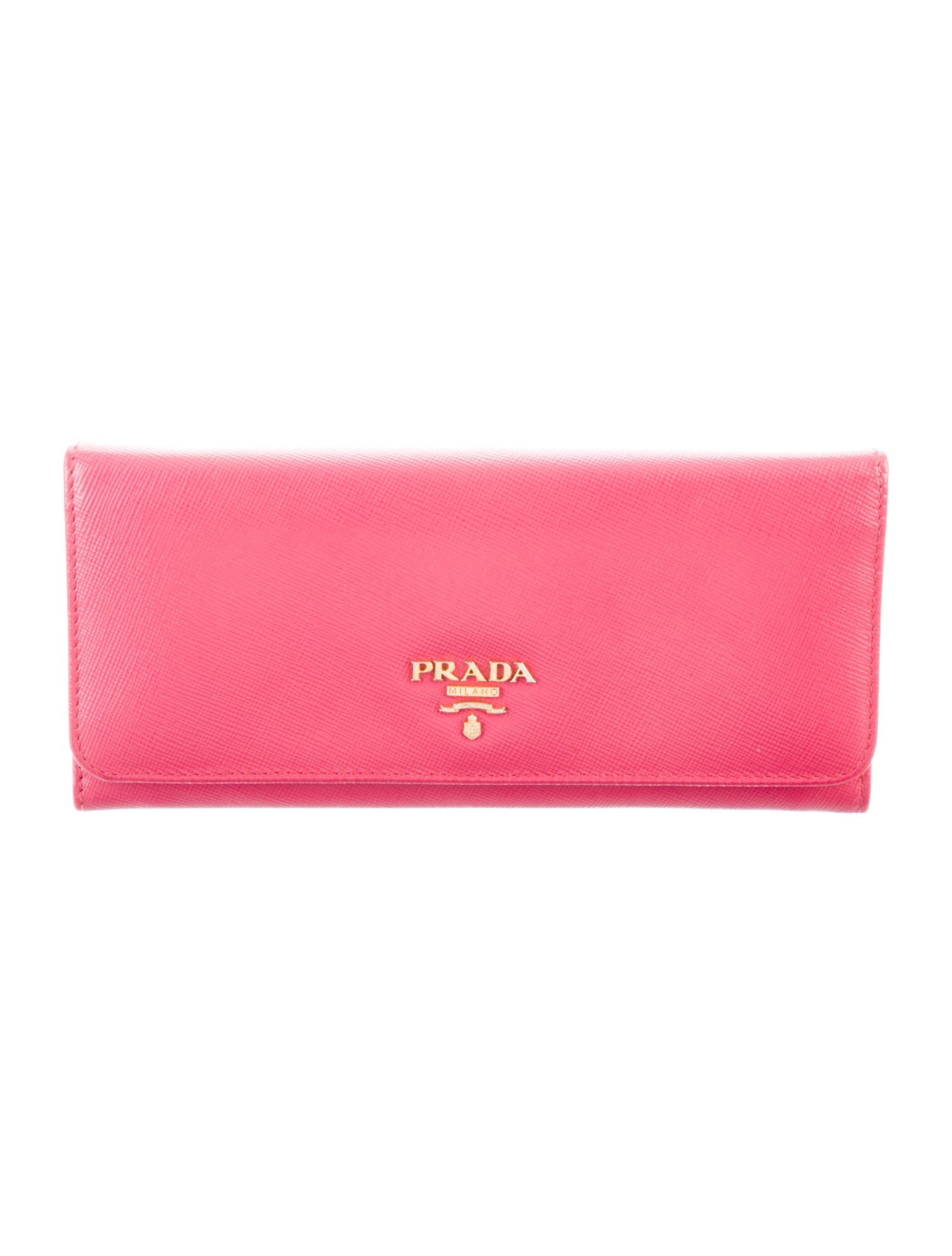 Prada Saffiano Metal Leather Continental Wallet