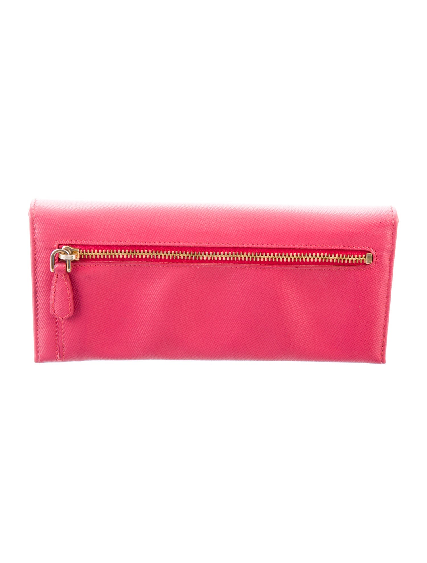 Prada Saffiano Metal Leather Continental Wallet