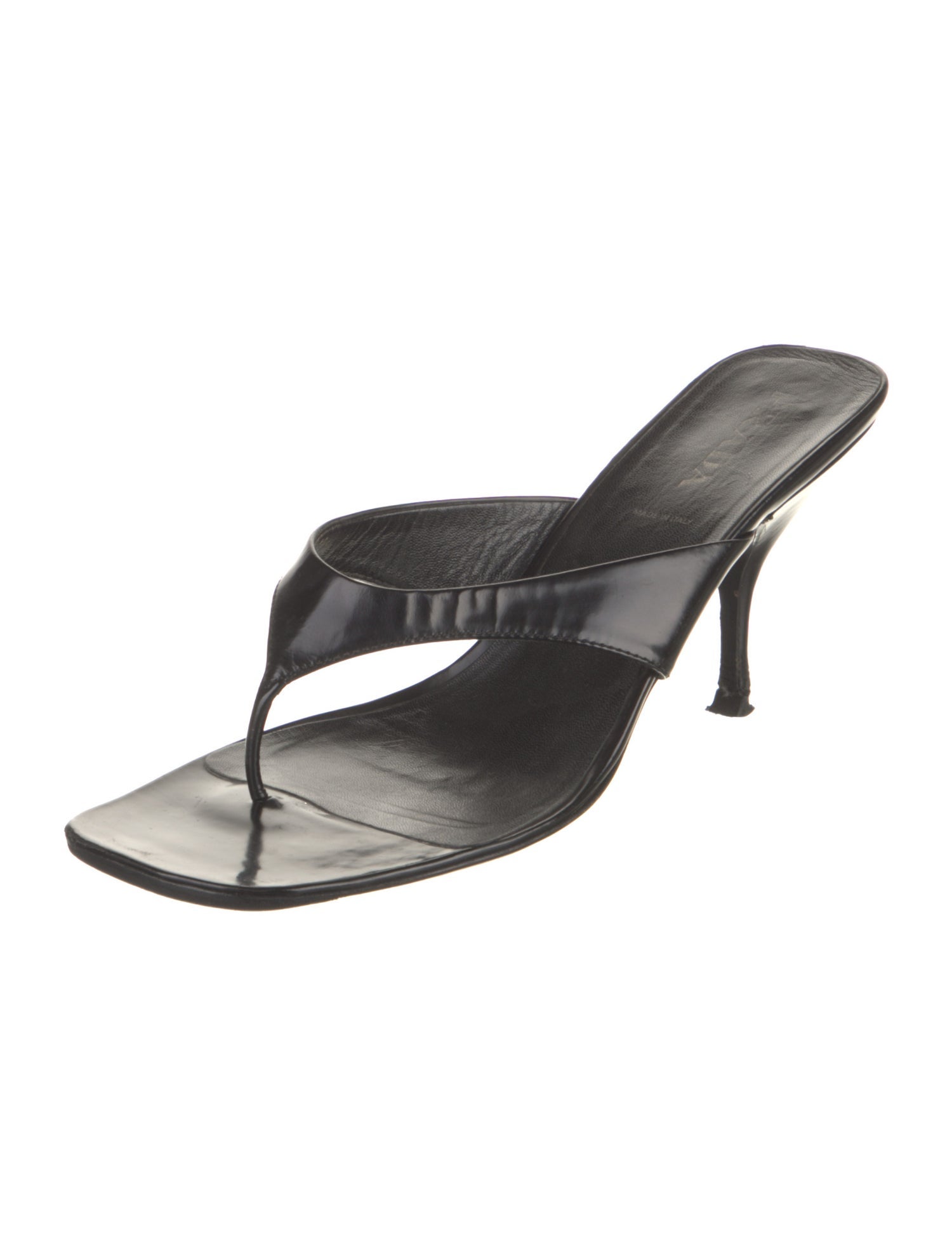 Prada Patent Leather Flip Flops