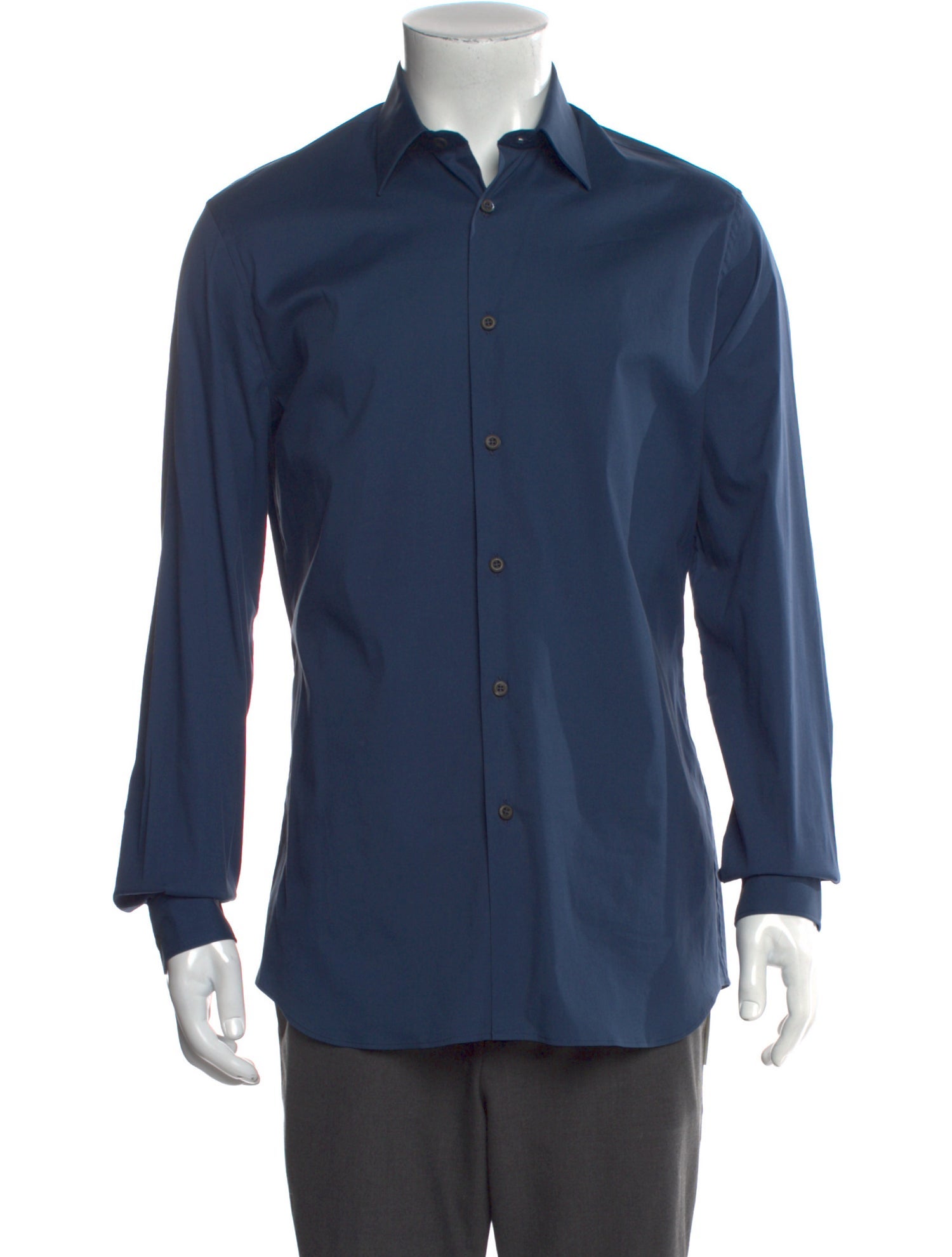 Prada 2020 Long Sleeve Dress Shirt - Blue Dress Shirts, Clothing