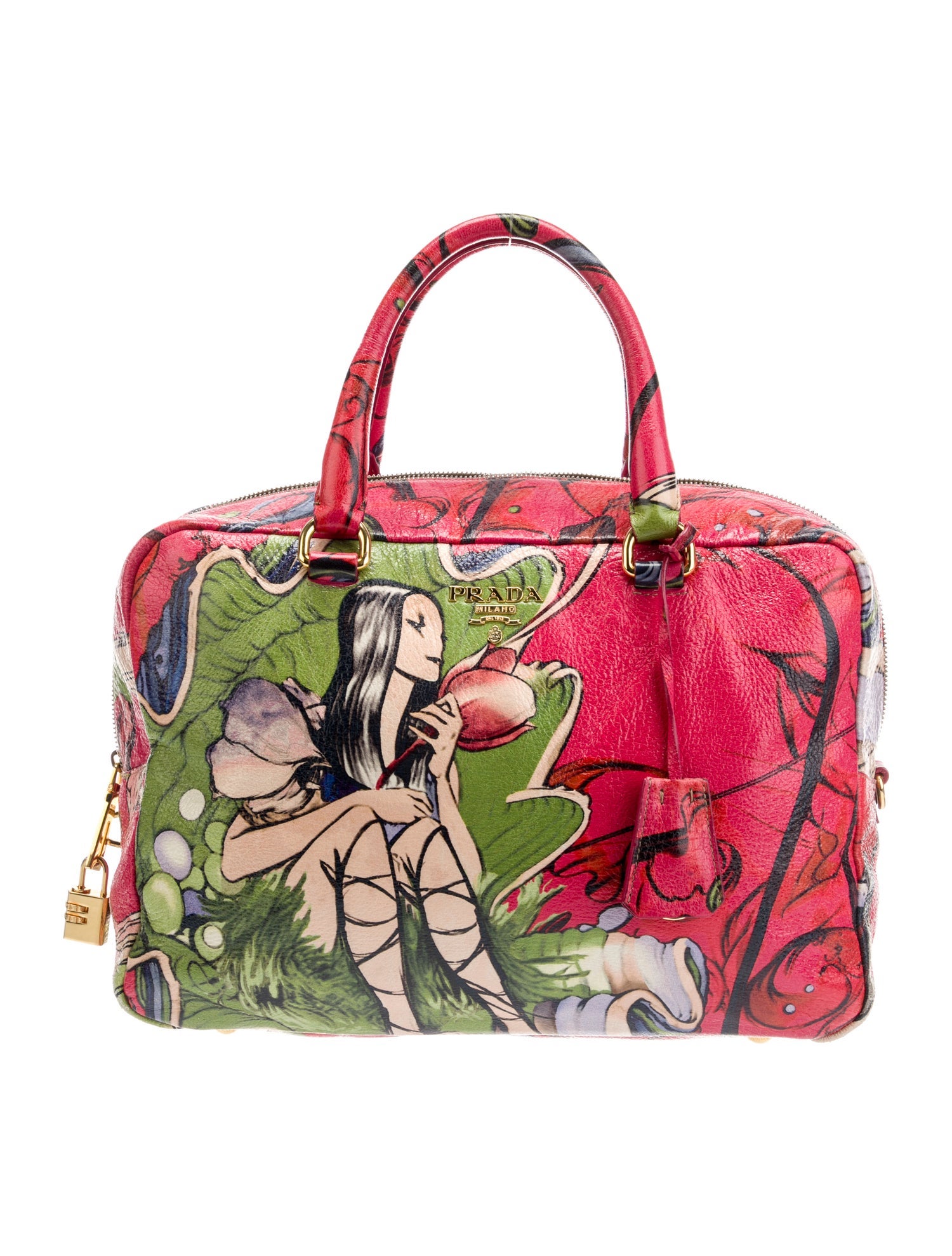 Prada Cervo Lux Leather Fairy Bauletto