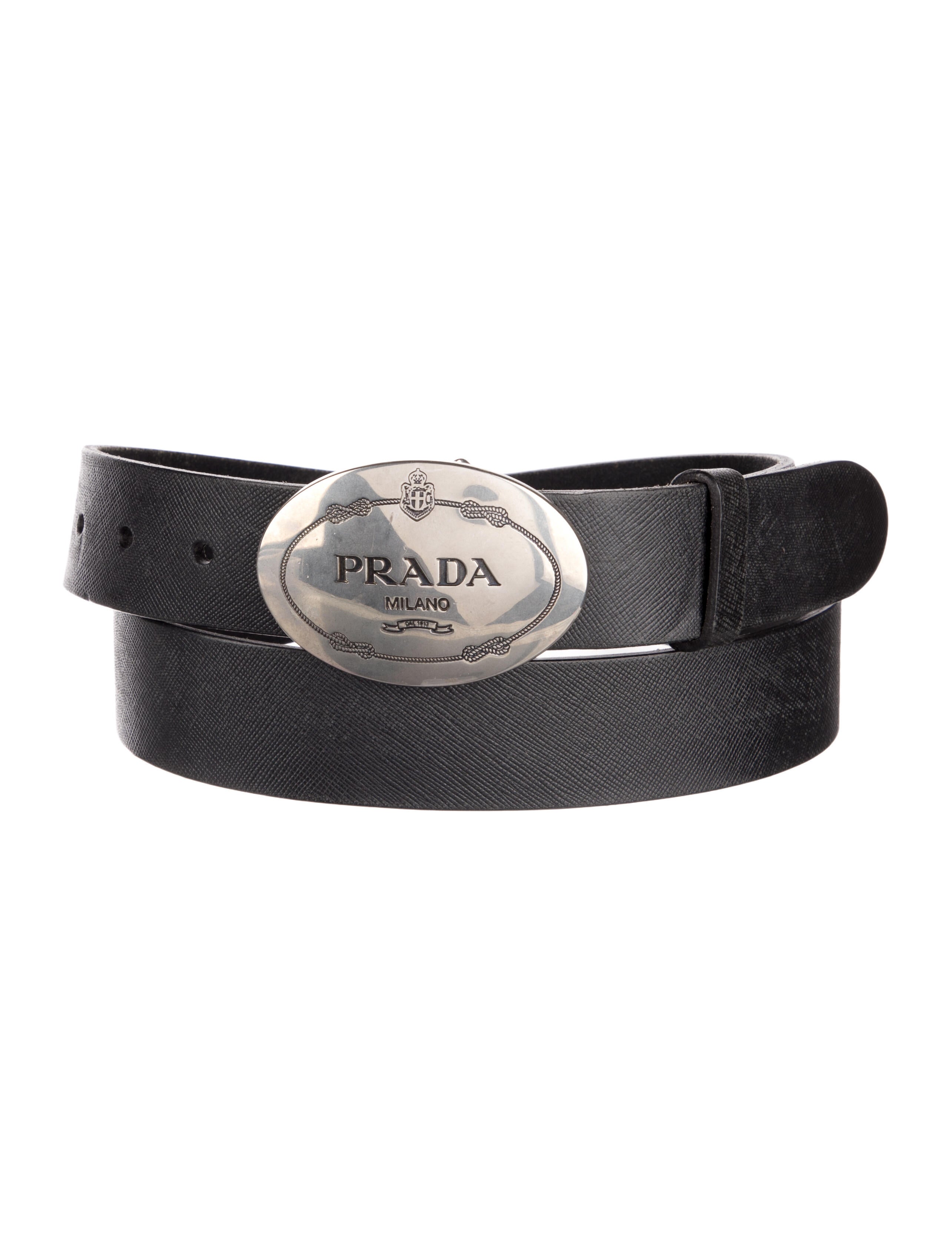 Prada Saffiano Cuir Leather Belt Kit