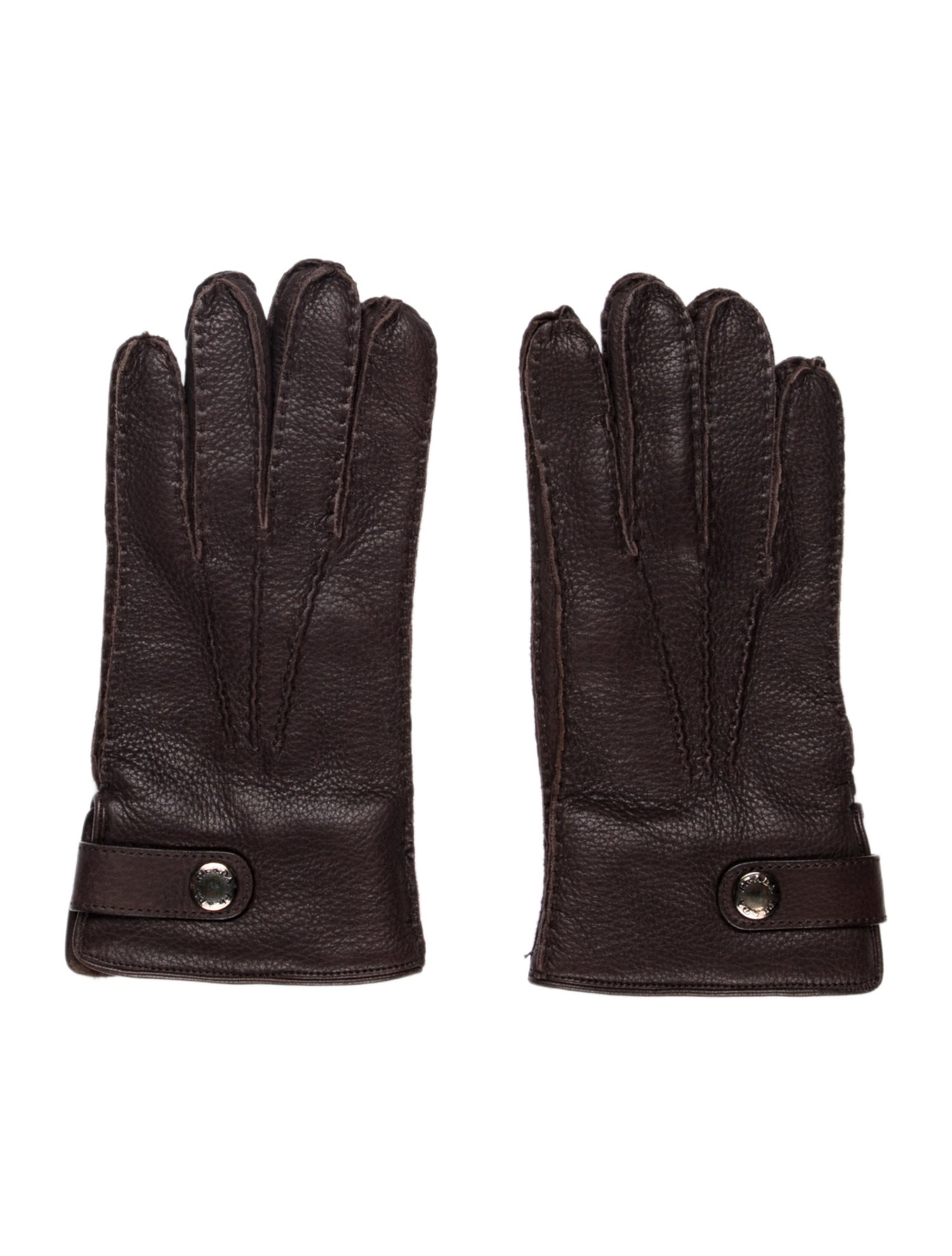 Prada Leather Winter Gloves
