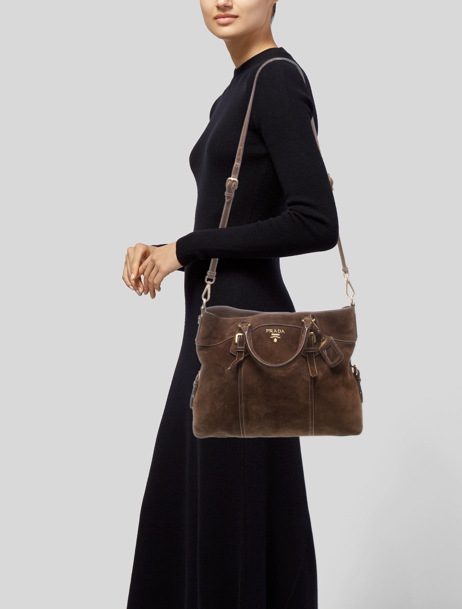 Prada Suede Bauletto