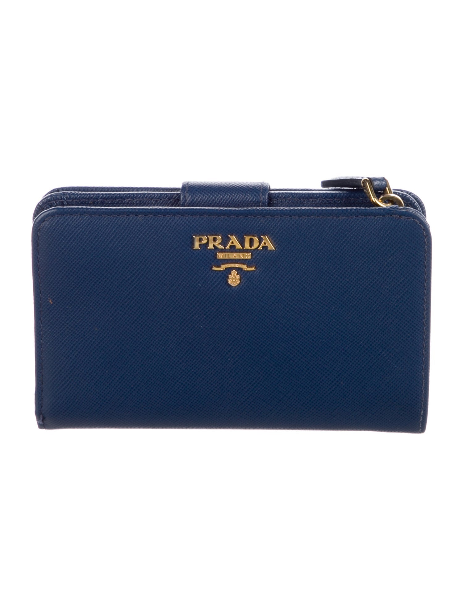 Prada Saffiano Metal Leather French Purse