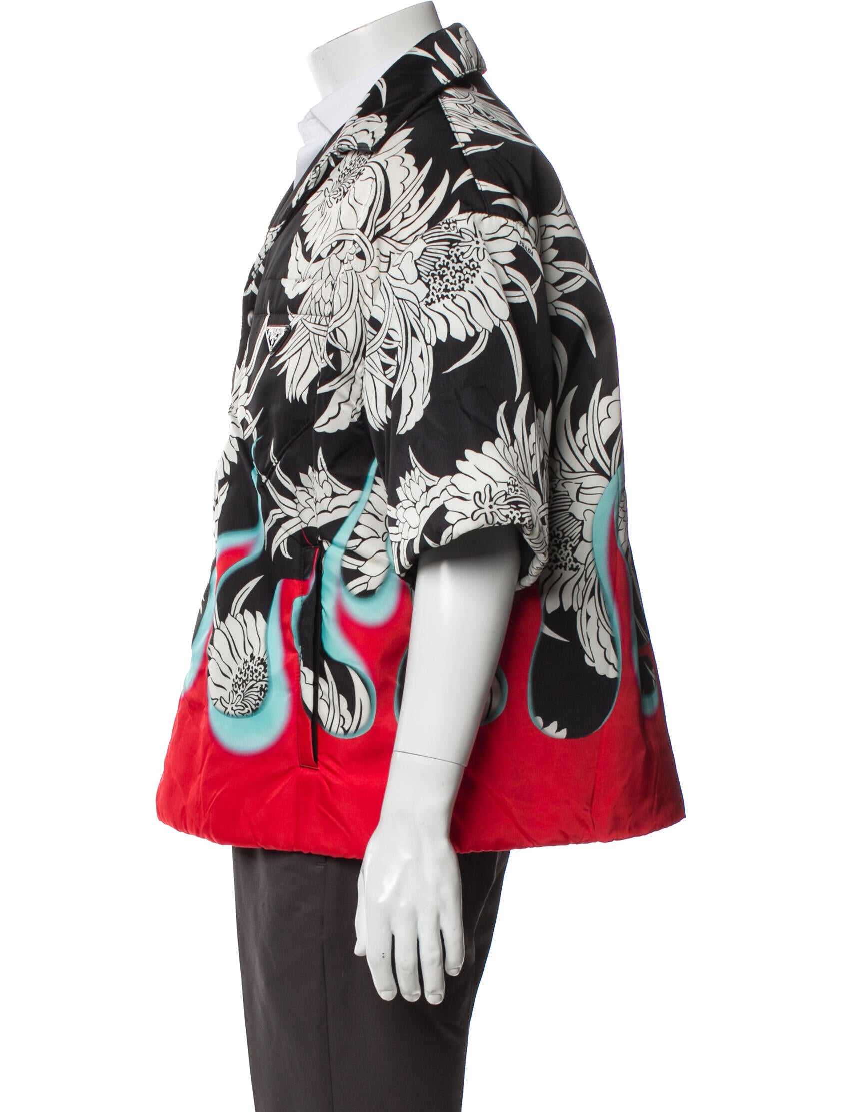 Prada 2018 Enameled Metal Triangle Shirt