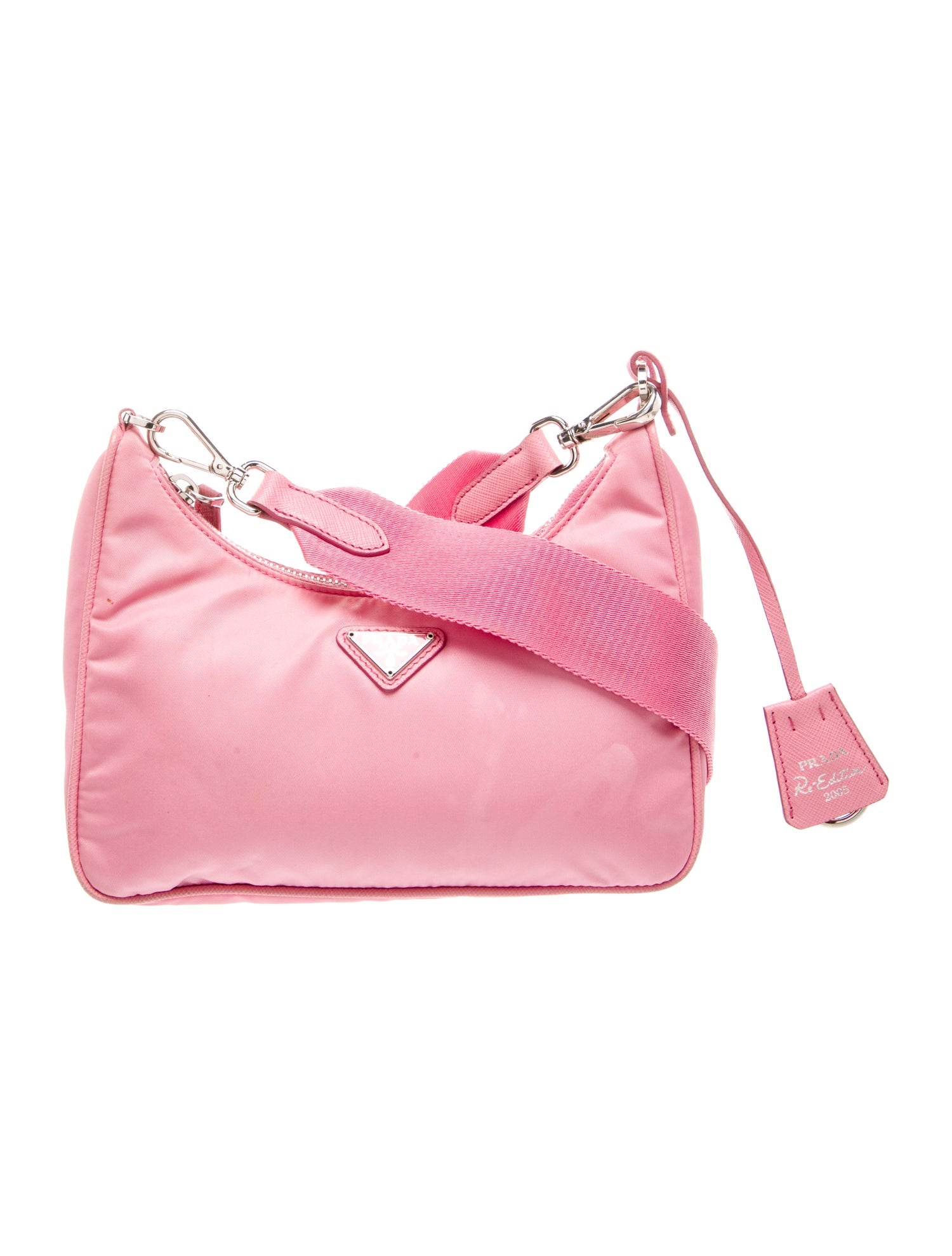 Prada Enameled Metal Triangle Re-Edition 2005