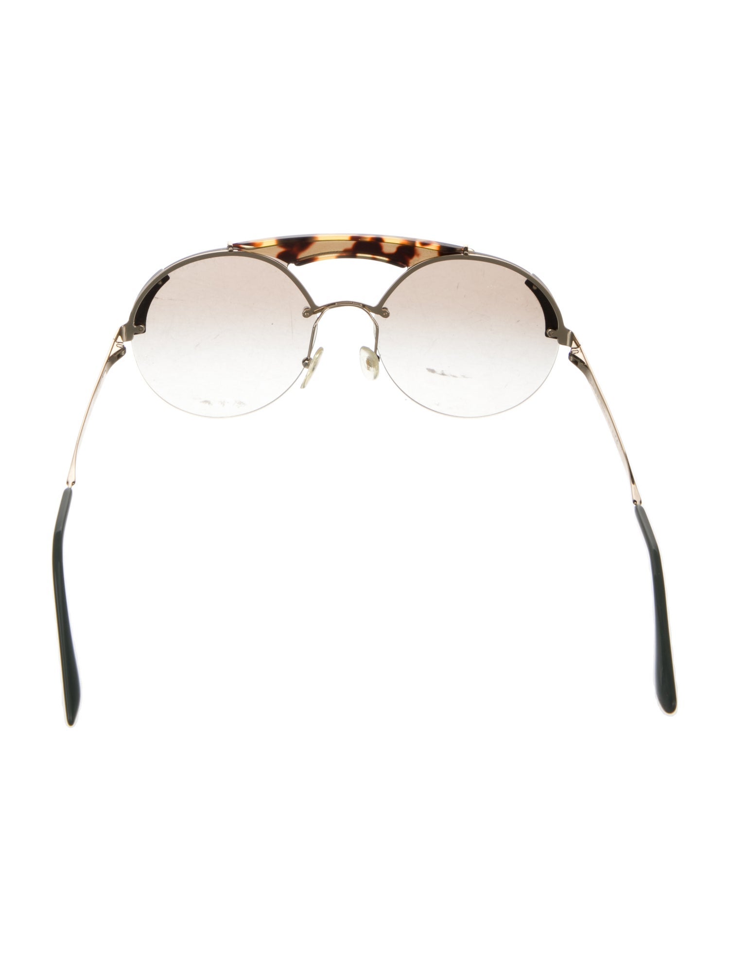 Prada Round Gradient Sunglasses