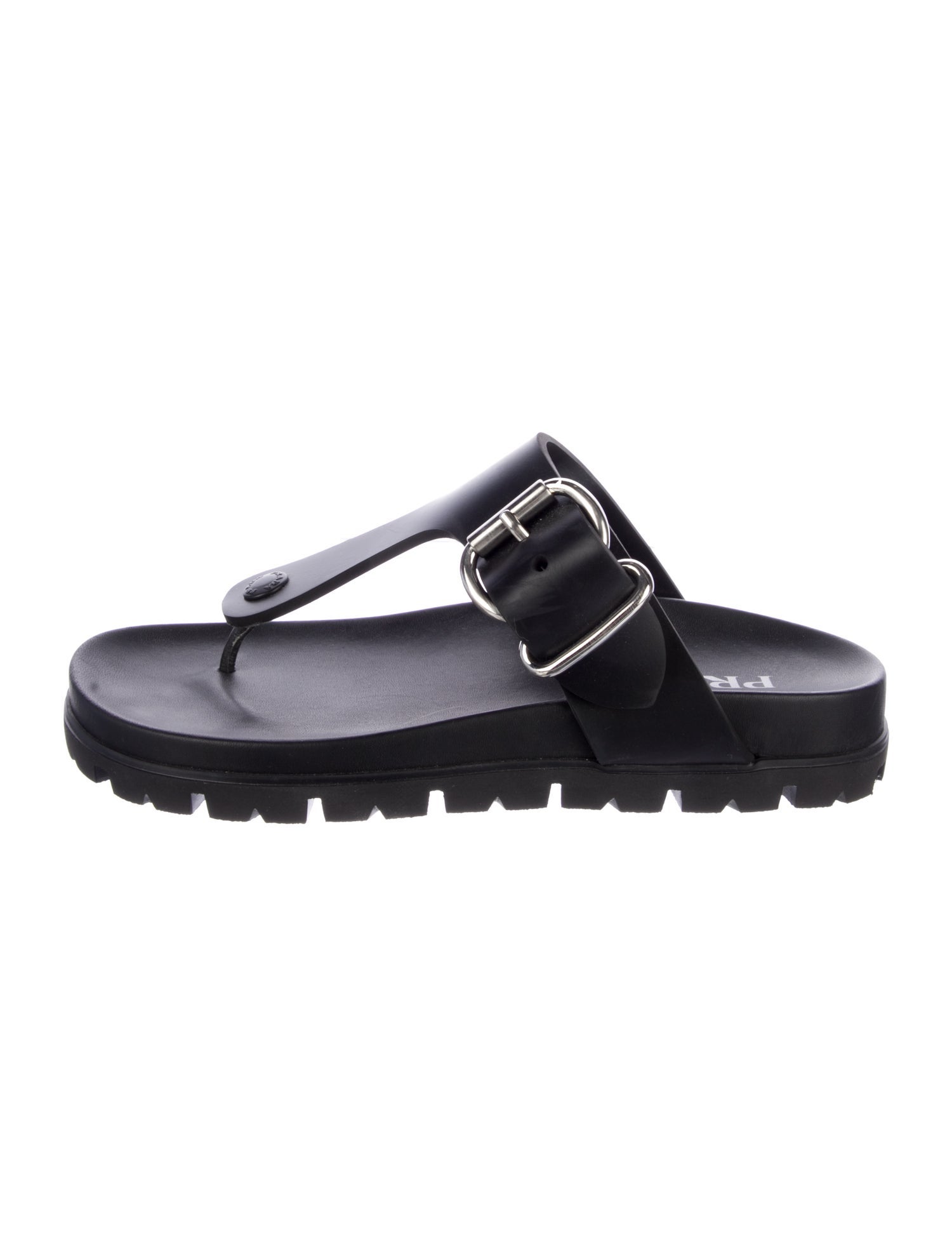 Prada Rubber Flip Flops