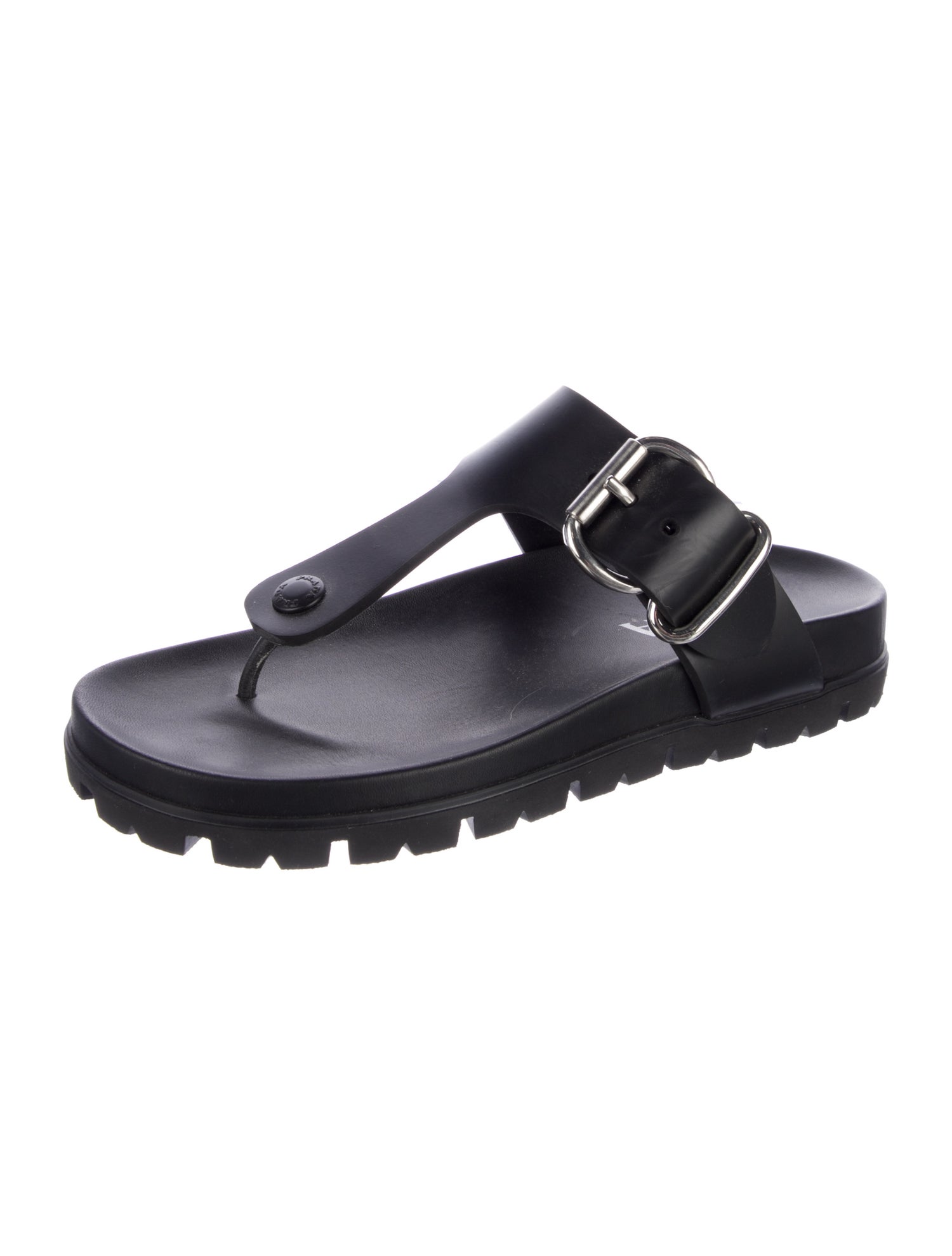 Prada Rubber Flip Flops