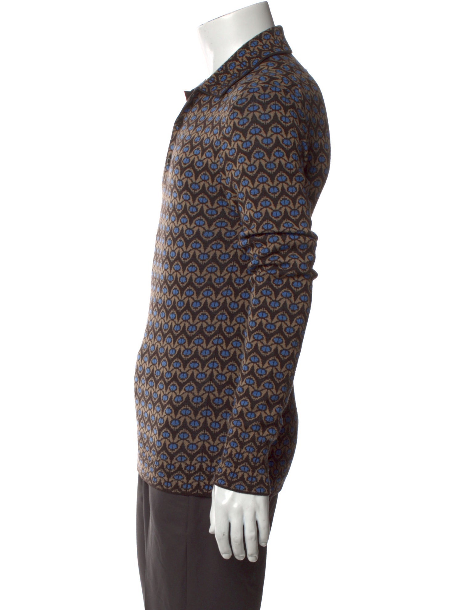 Prada 2021 Virgin Wool Polo Sweater