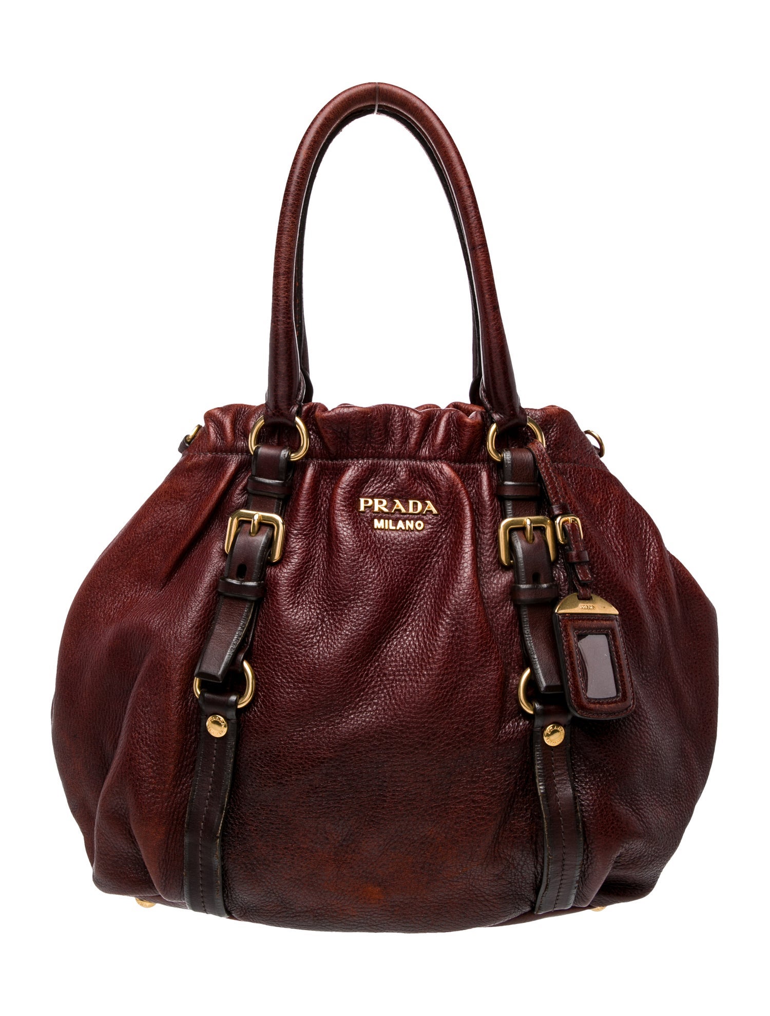 Prada Leather Top Handle Bag