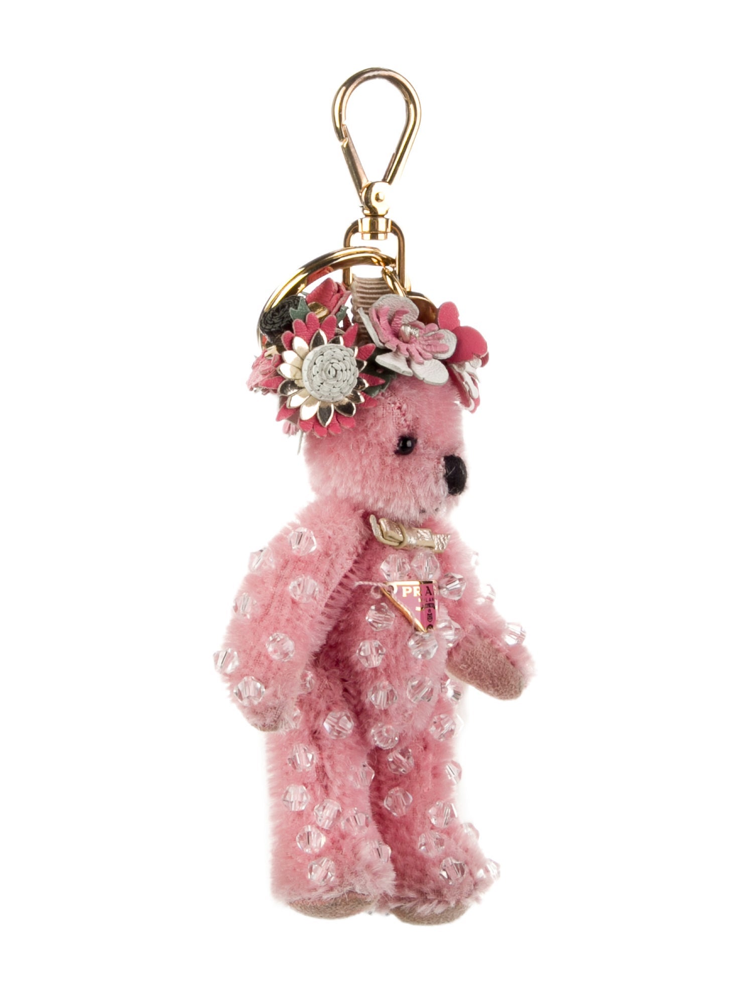 Prada Embellished Bear Keychain