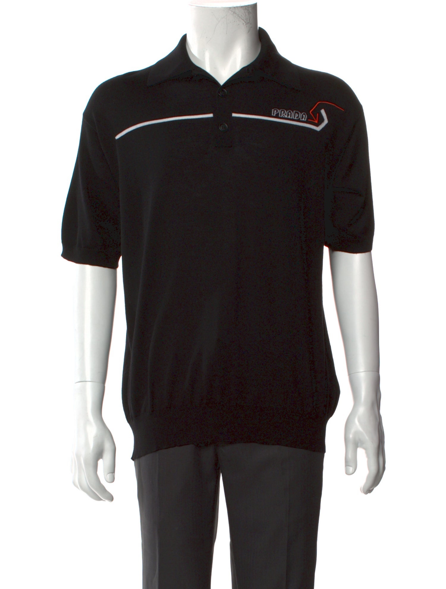 Prada 2019 Signature Logo Polo Shirt