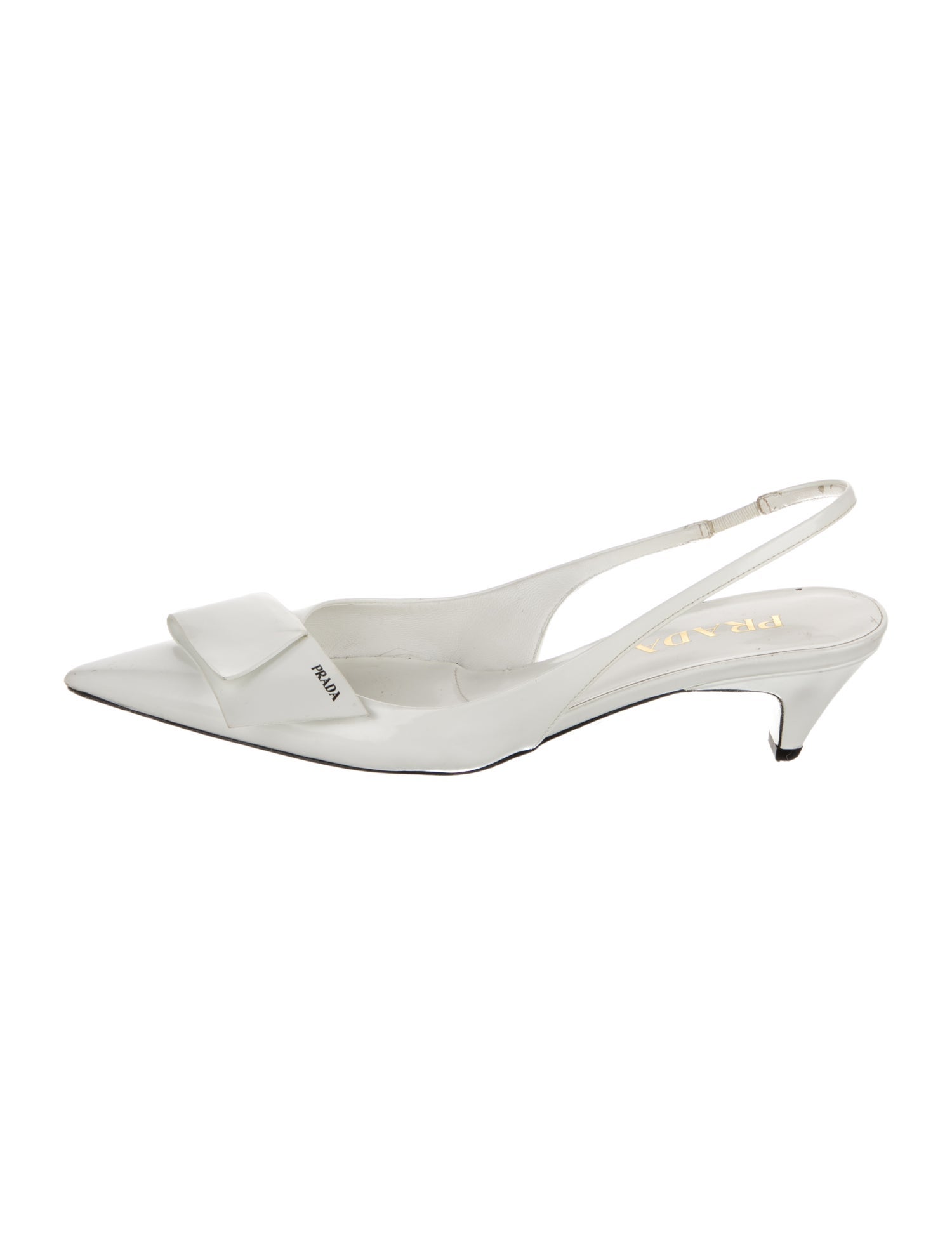 Prada Leather Slingback Pumps