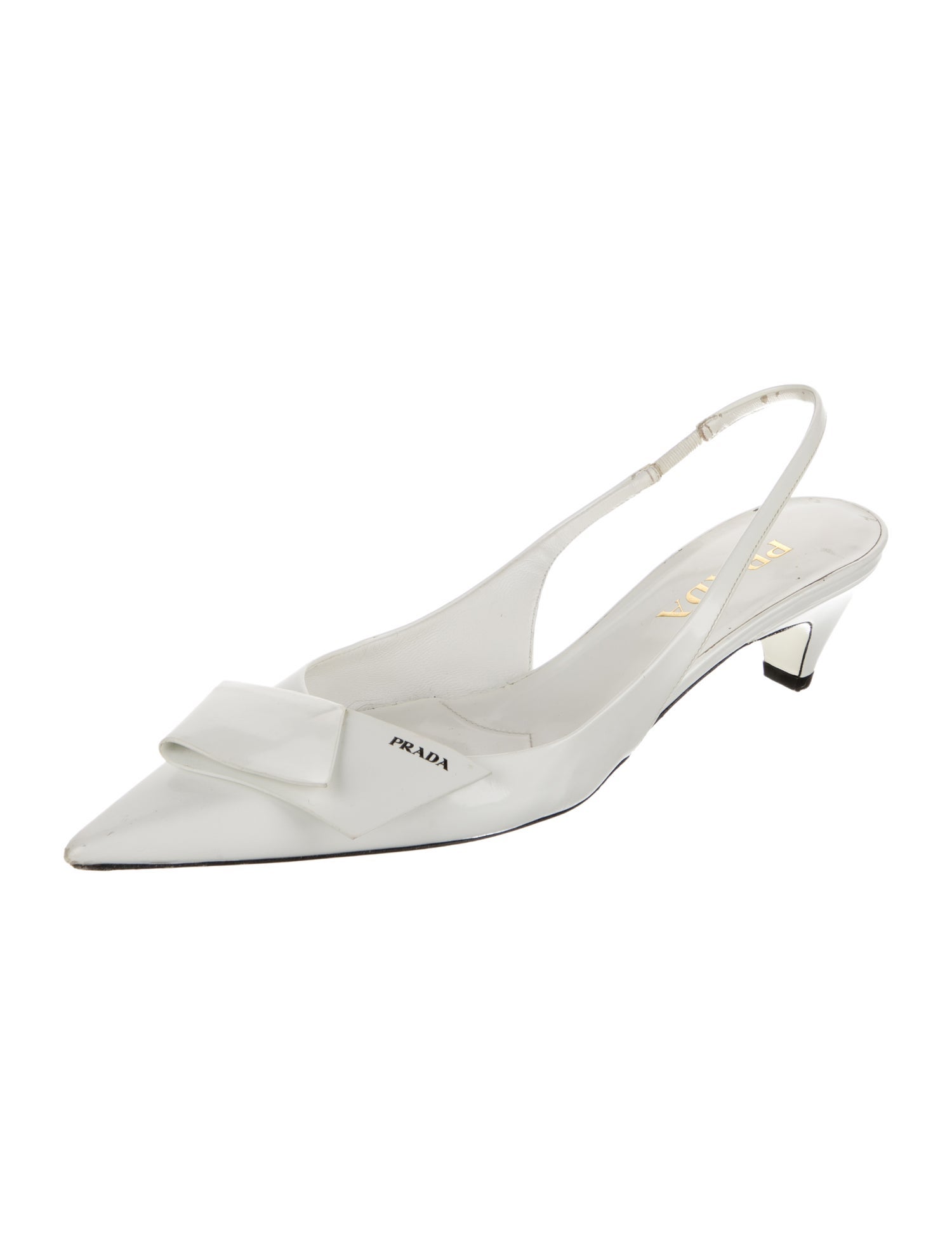 Prada Leather Slingback Pumps