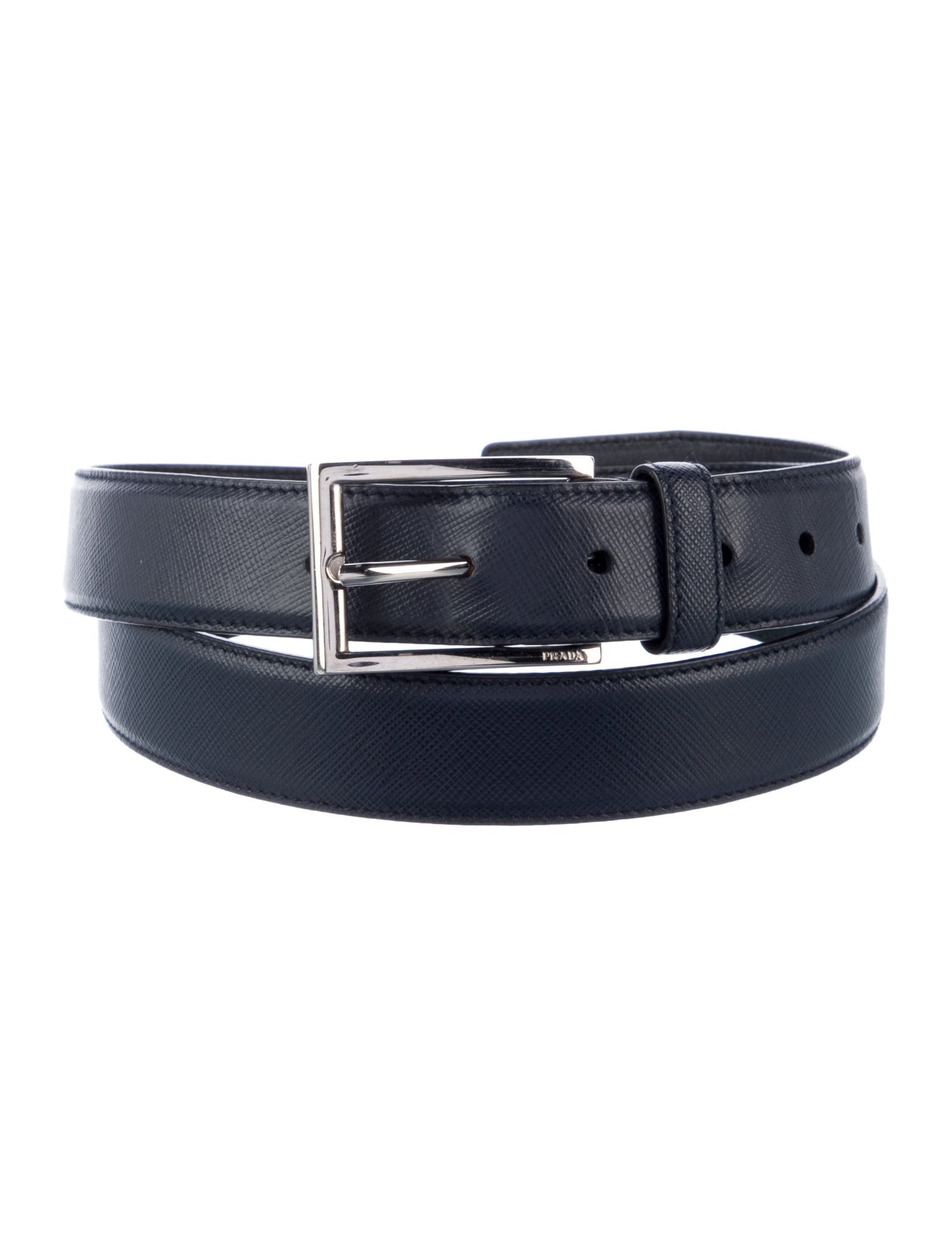 Prada Saffiano Cuir Leather Saffiano Leather Belt