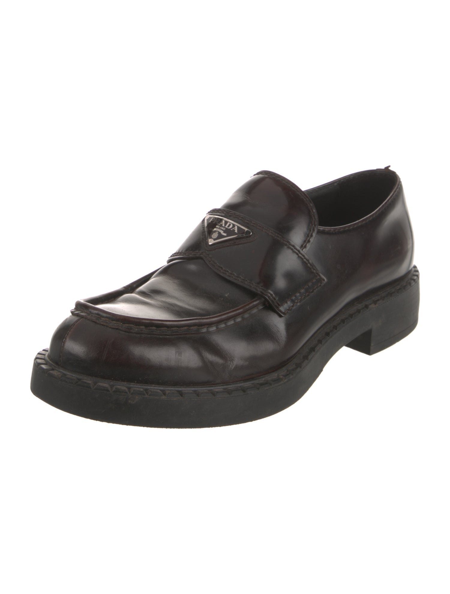 Prada Leather Dress Loafers