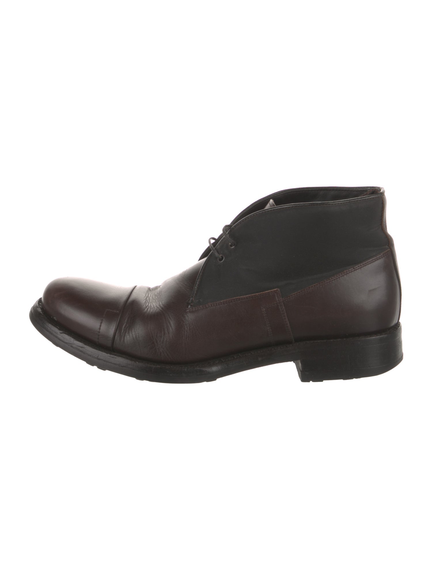 Prada Leather Lace-Up Boots