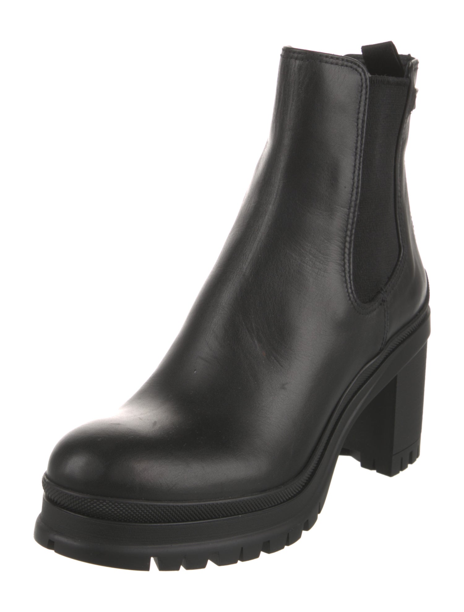Prada Leather Chelsea Boots