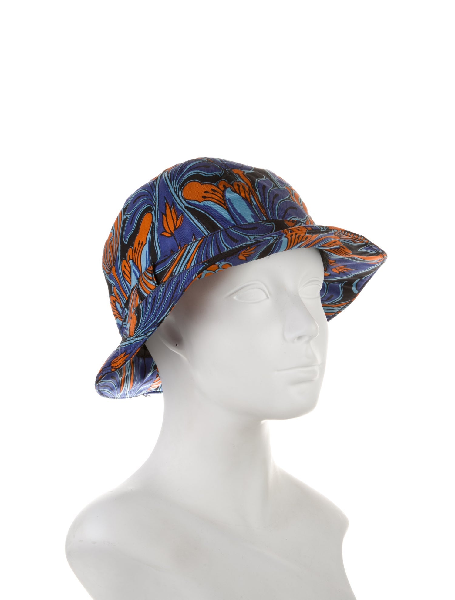Prada Silk printed Bucket Hat
