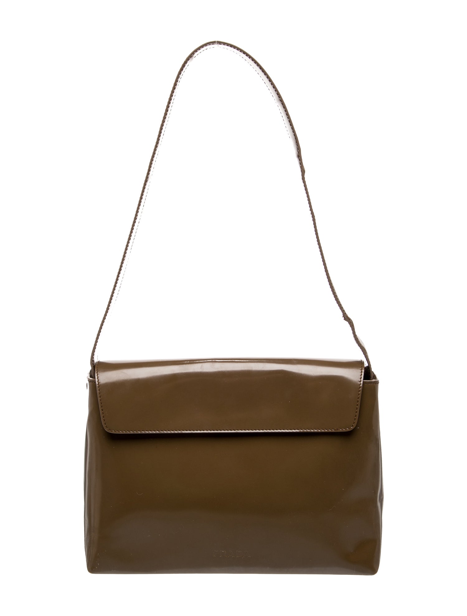 Prada Spazzolato Leather Shoulder Bag