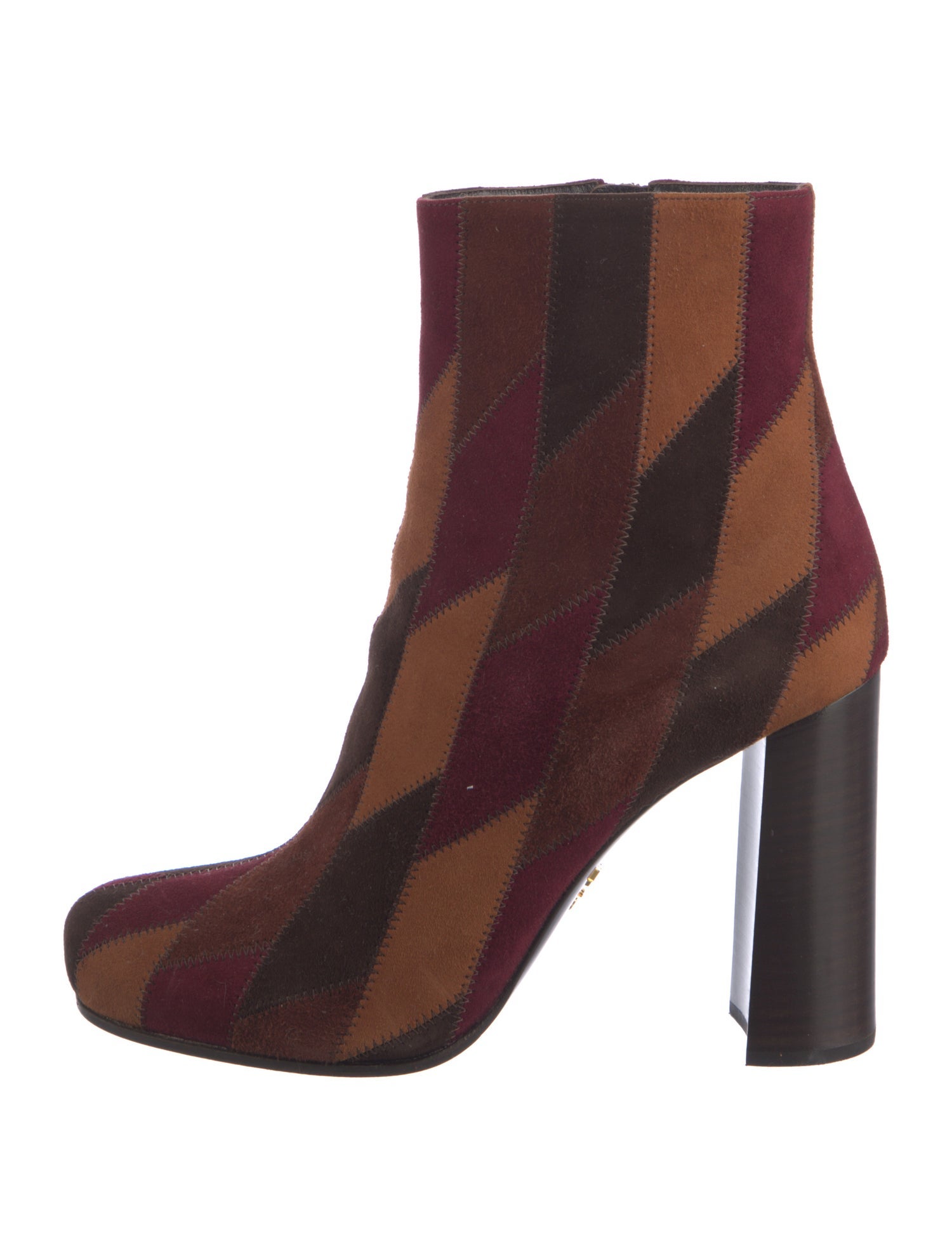 Prada Suede Printed Boots