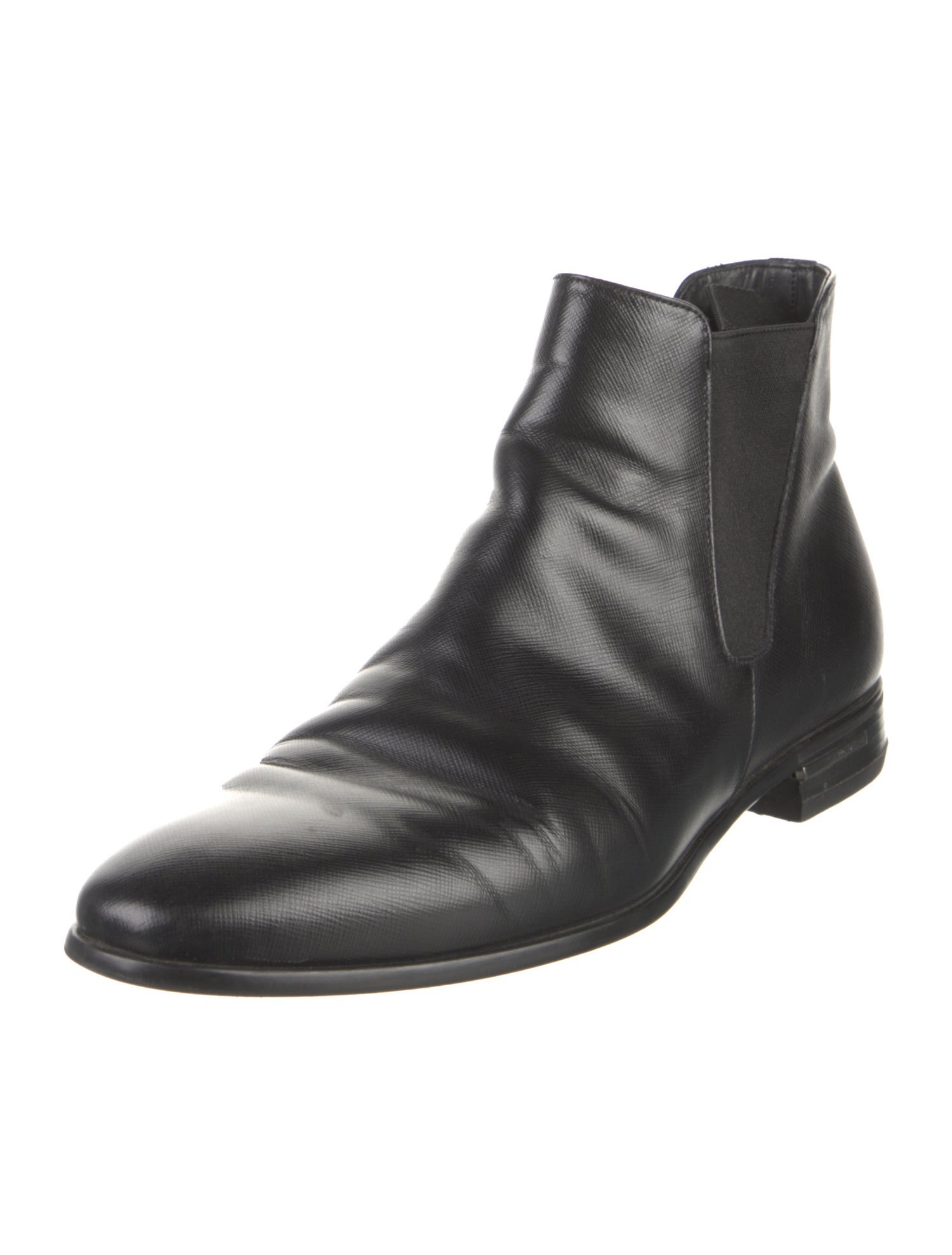 Prada Leather Chelsea Boots
