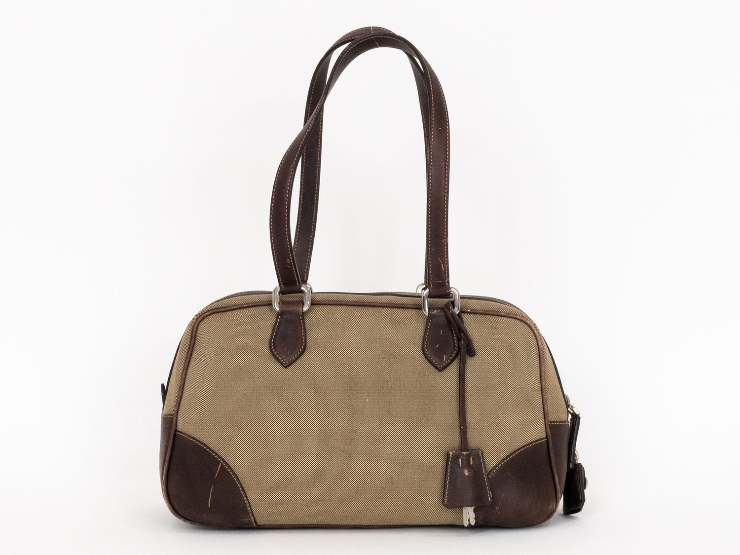 Prada Canvas Bauletto Boston w/ Tags
