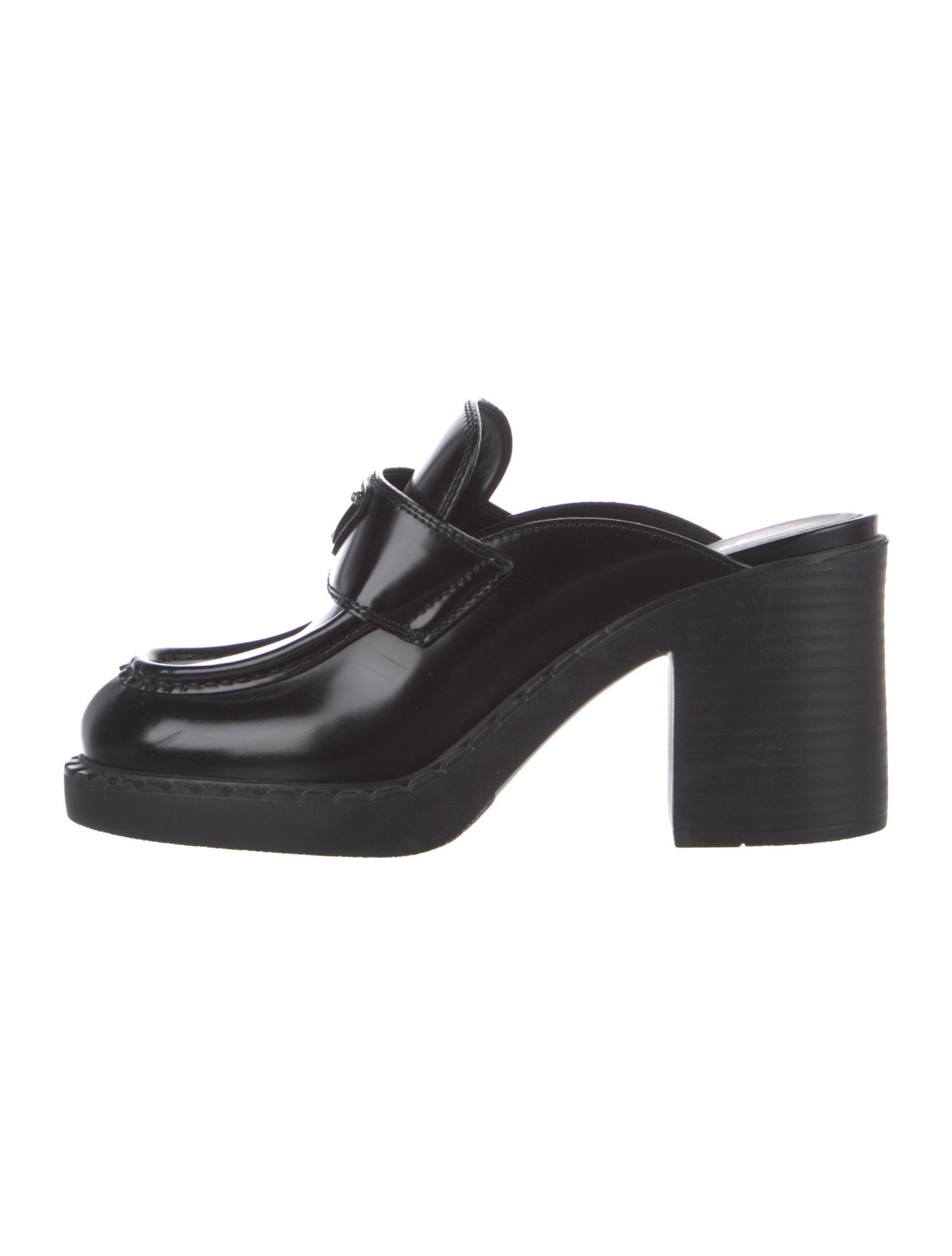 Prada Patent Leather Mules