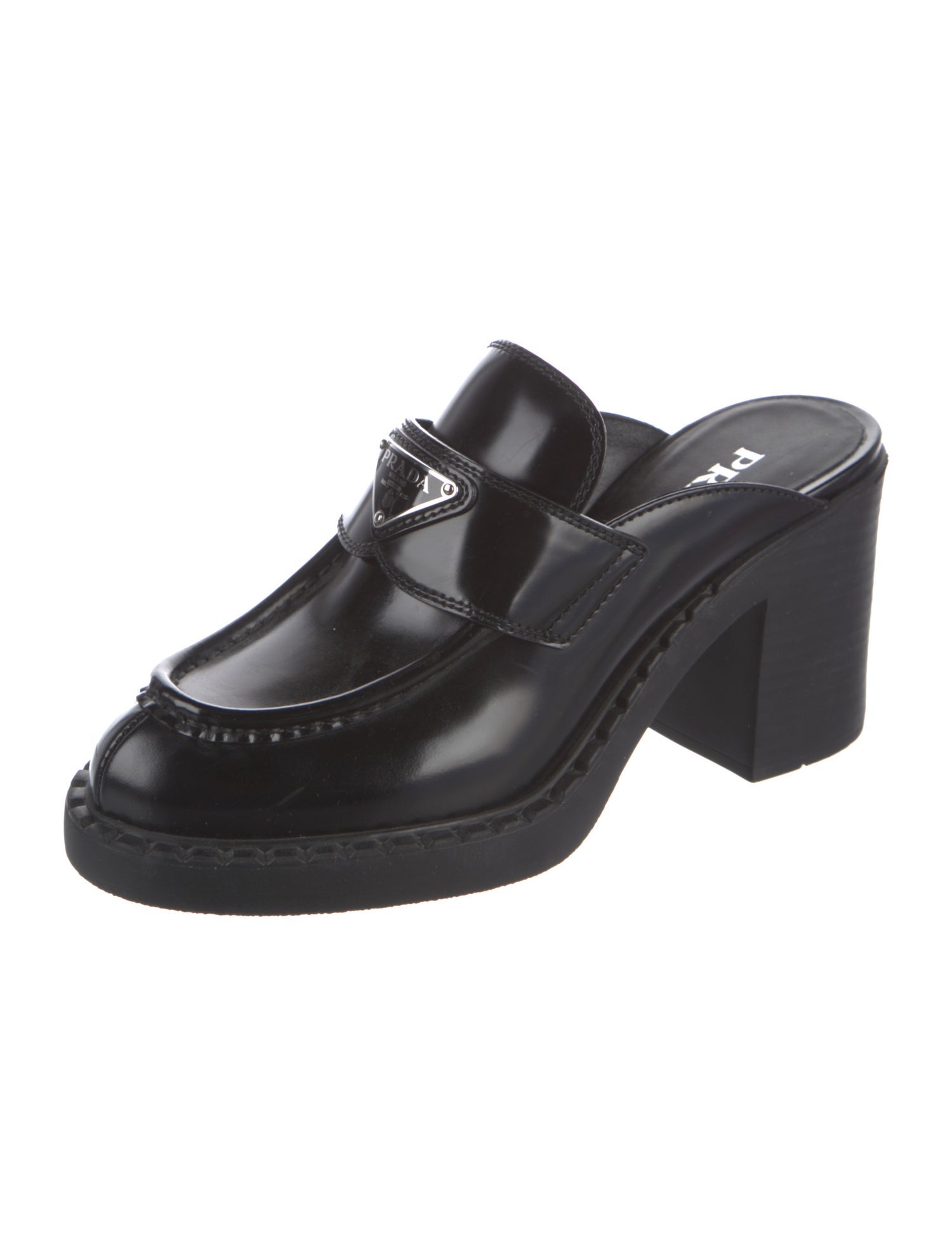 Prada Patent Leather Mules
