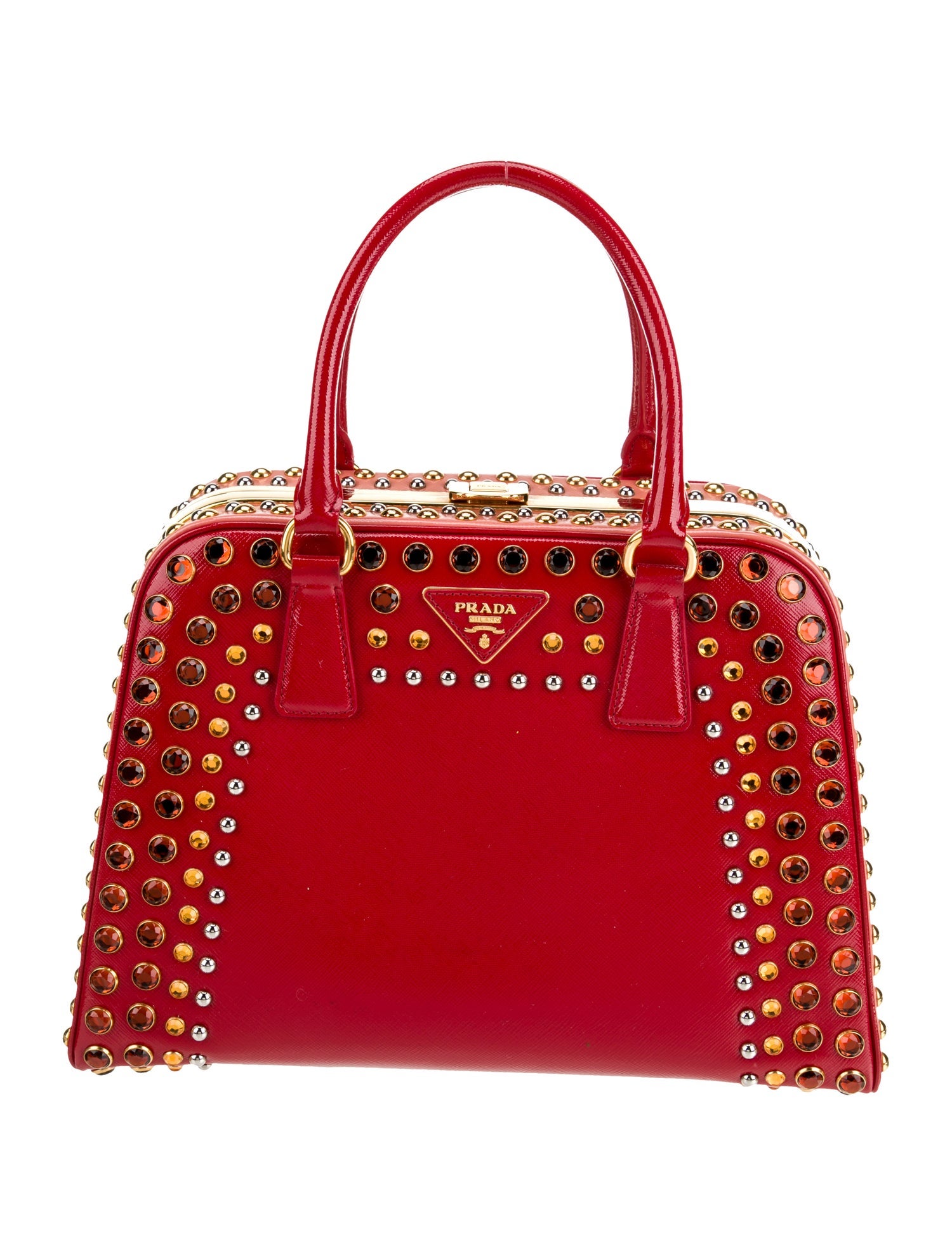 Prada Saffiano Lux Leather Top Handle Bag