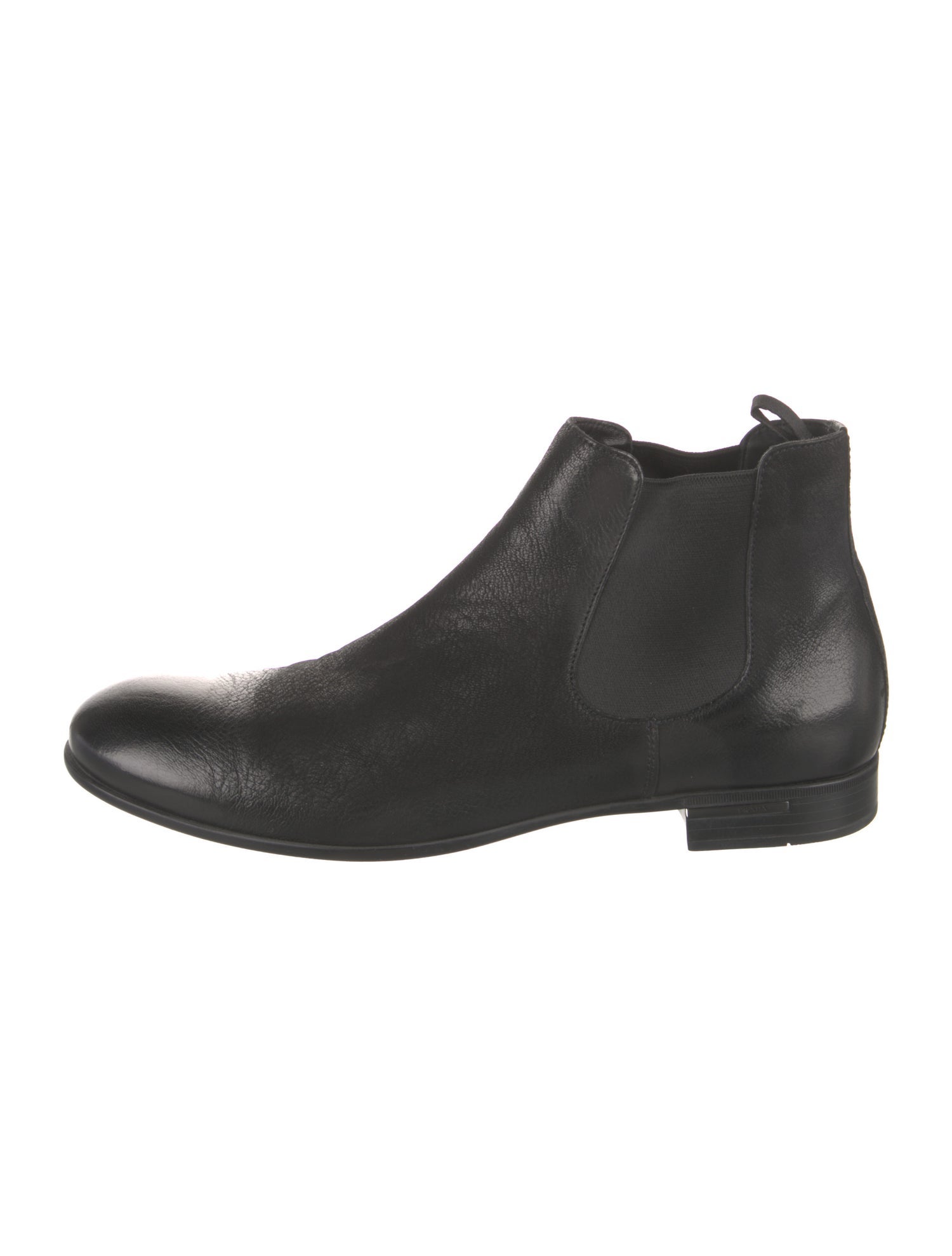 Prada Leather Chelsea Boots
