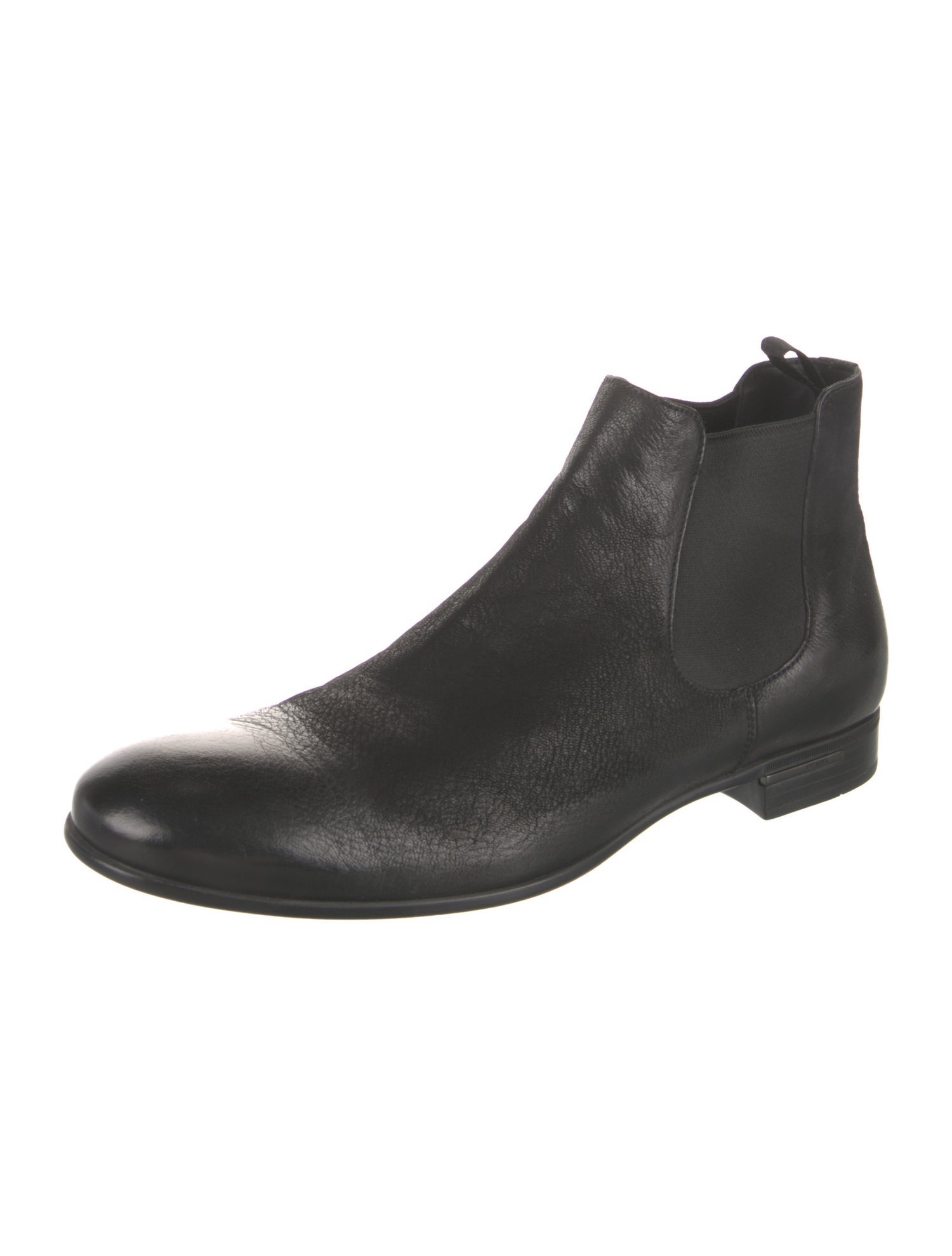 Prada Leather Chelsea Boots